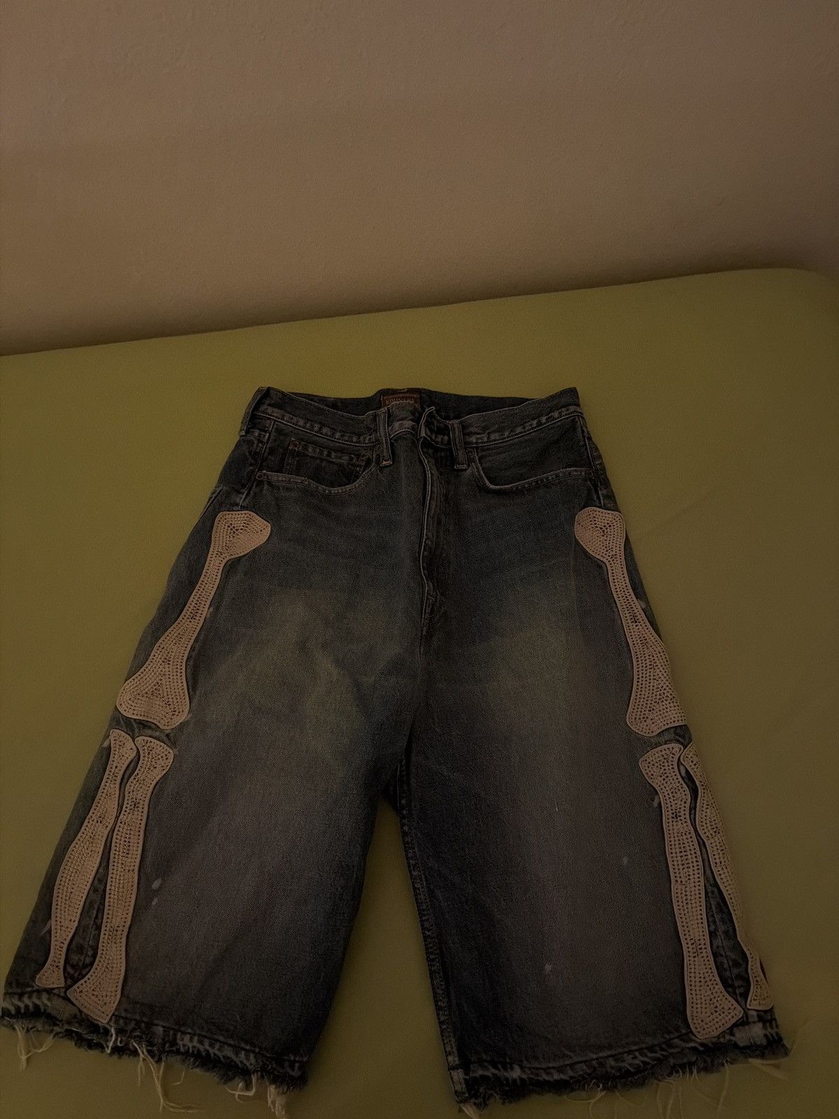 Kapital bone Denim Shorts