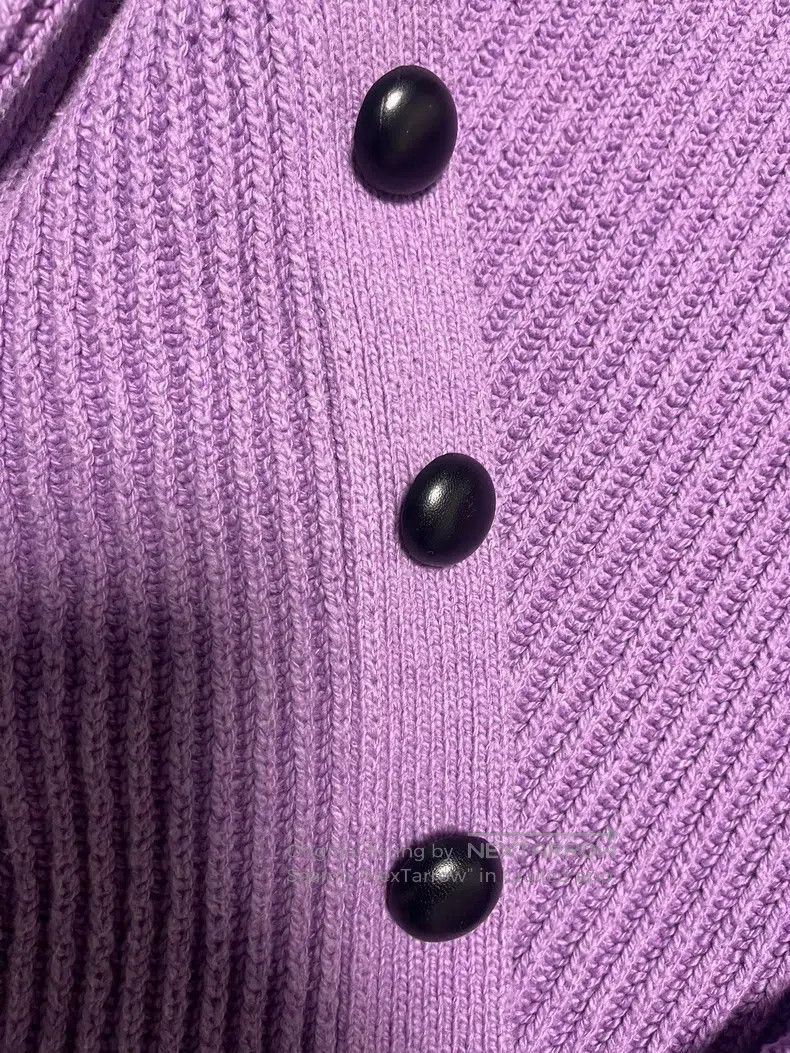 Jil Sander Jil Sander size 48 Purple cardigan Size US L / EU 52-54 / 3 - 4 Thumbnail