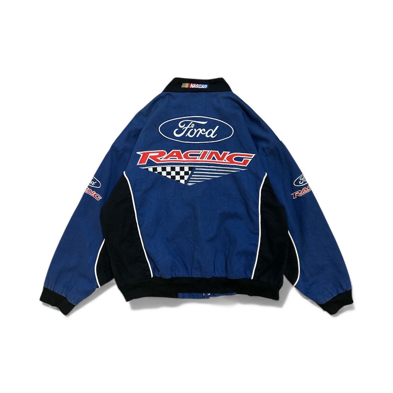 Vintage Iconic 90s/Y2K Ford Racing NASCAR Jacket ESSEX Racing Style Size US L / EU 52-54 / 3 - 6 Thumbnail