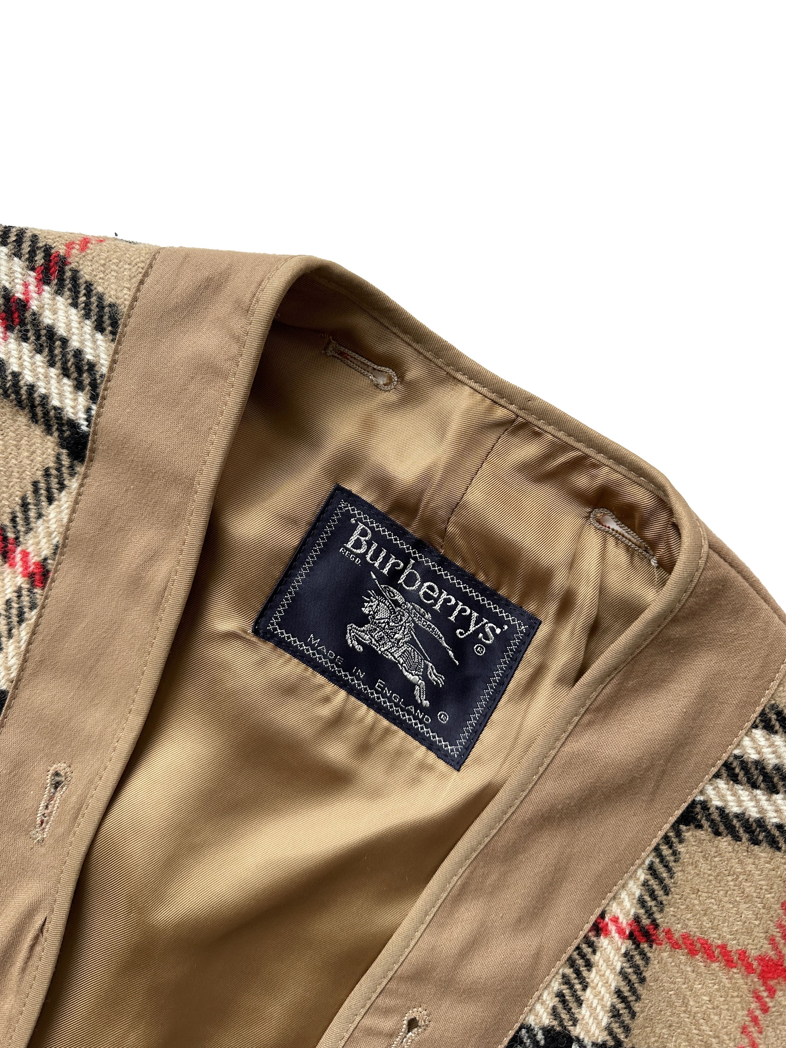 Burberry Burberry's Vintage camel check trench liner Size US M / EU 48-50 / 2 - 4 Thumbnail