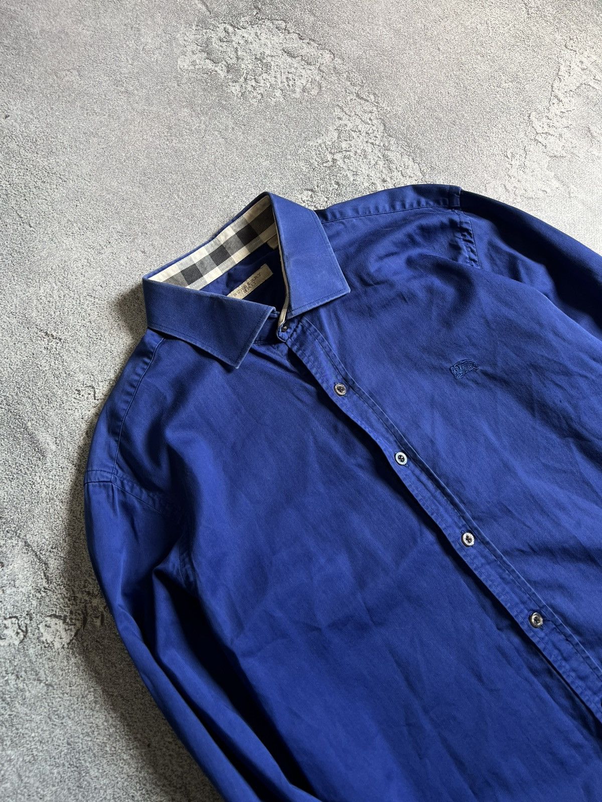Burberry Burberry Brit Button Up Cotton Shirt Long Sleeve Size L Size L / US 10 / IT 46 - 4 Thumbnail