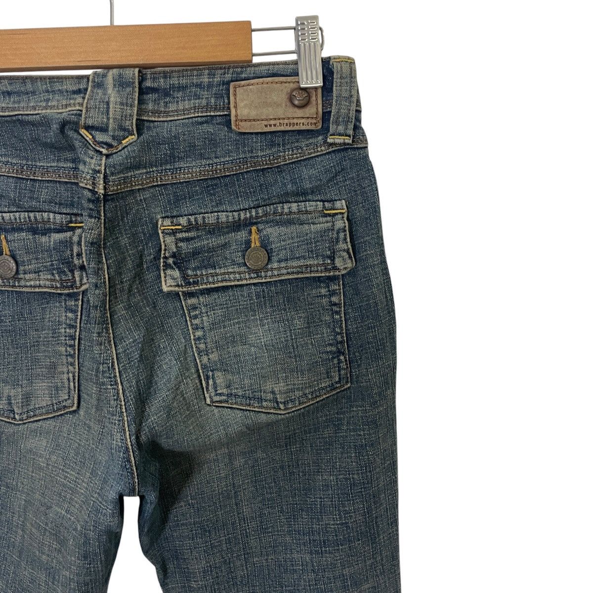 Japanese Brand Vintage Brappers Distressed Flare Denim Size US 28 / EU 44 - 10 Thumbnail