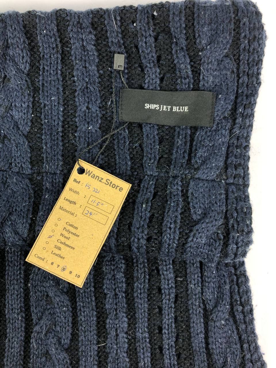 Ships Jet Blue Ships Jet Blue Scarf / Muffler / Neckwear FS221 Size ONE SIZE - 2 Thumbnail