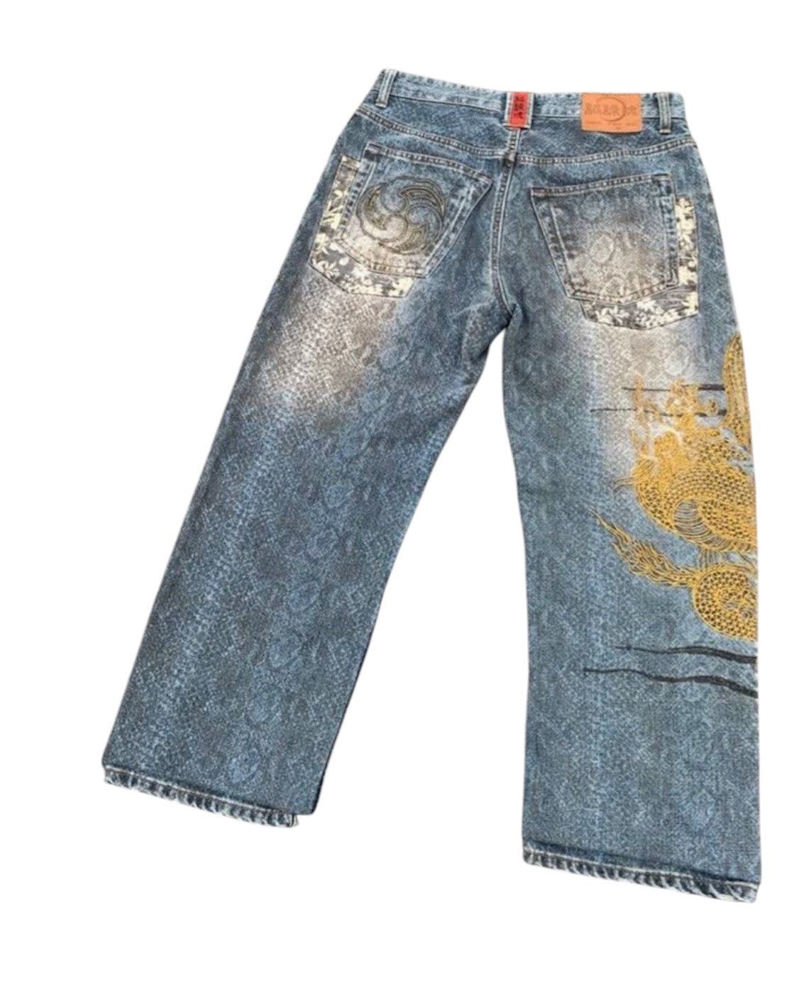 Japanese Brand #grailsale JAPAN BRAND GOLDEN DRAGON KARAKURI TAMASHI DRAGON Size US 32 / EU 48 - 2 Thumbnail