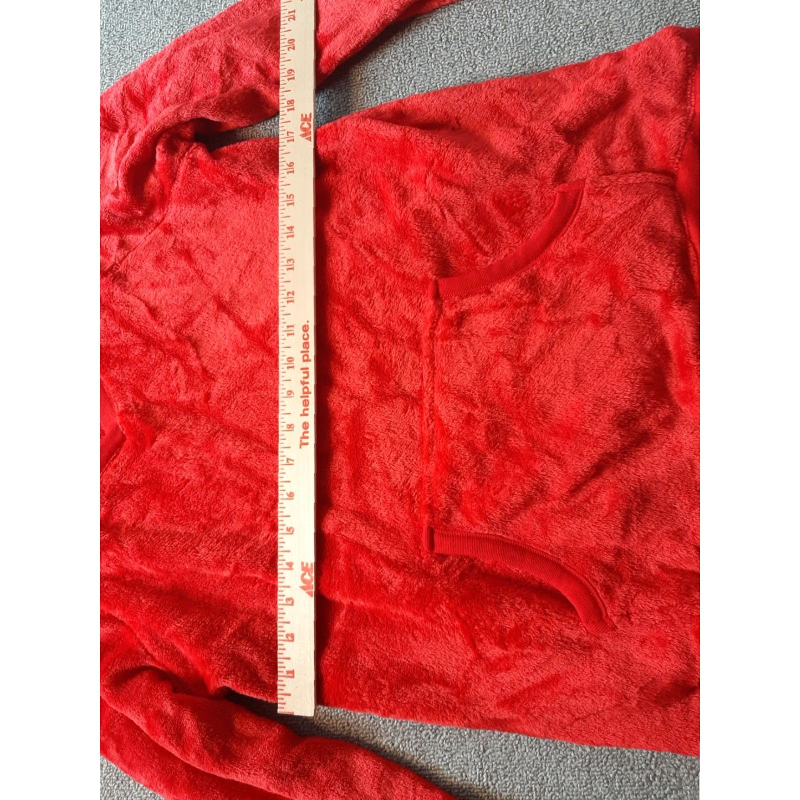 Vintage Secret Treasures Sleepwear Red Rover Long Sleeve Shirt Top Women's XL 16-18 Shirt Womens XL Red Solid Long Sleeve Henley Pajama Top Loungewear Size XL / US 12-14 / IT 48-50 - 3 Thumbnail