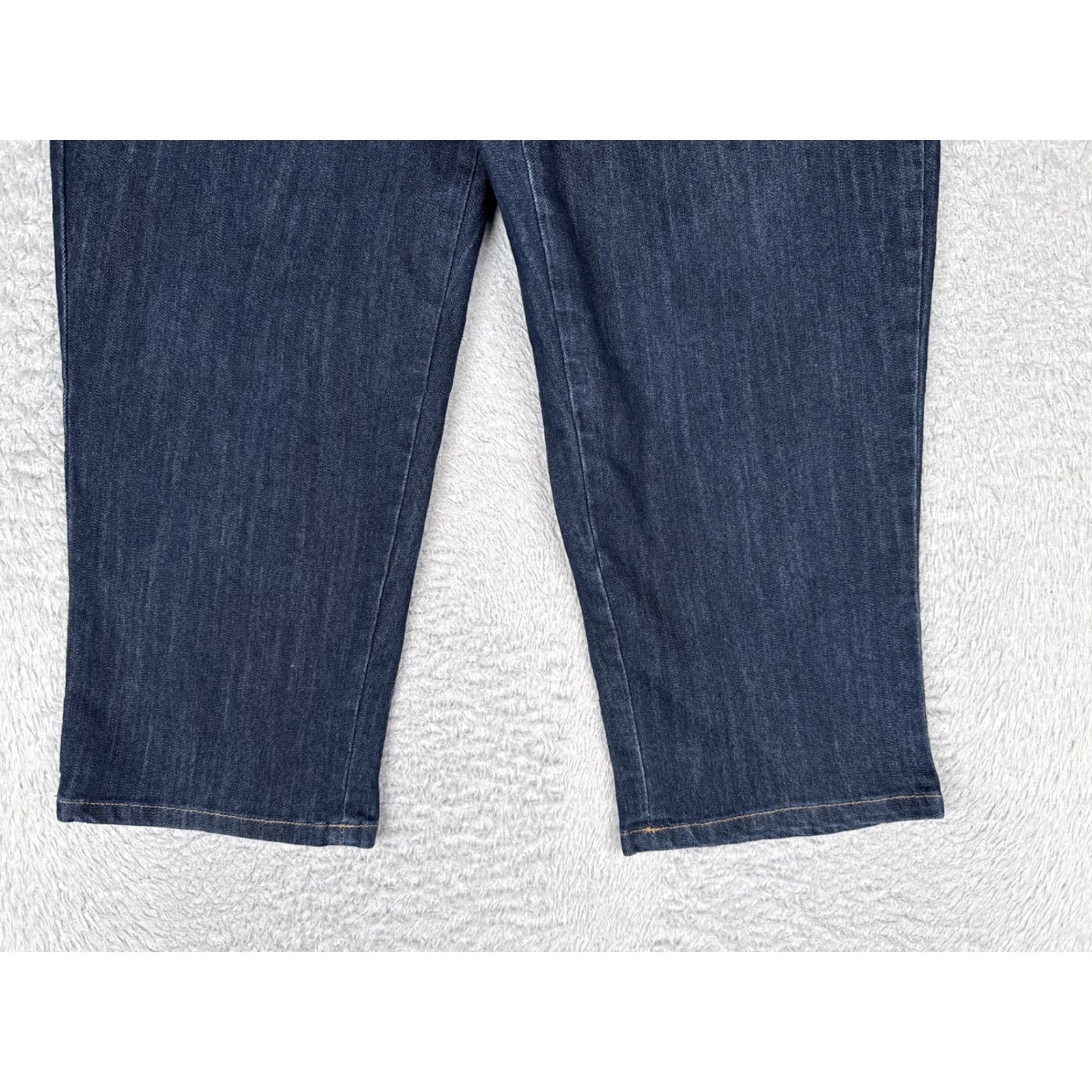 Vintage Style&co Jeans Capri Womens 10 Blue Dark Wash Mid Rise Denim Stretch 30x23 Size 32" / US 10 / IT 46 - 2 Thumbnail