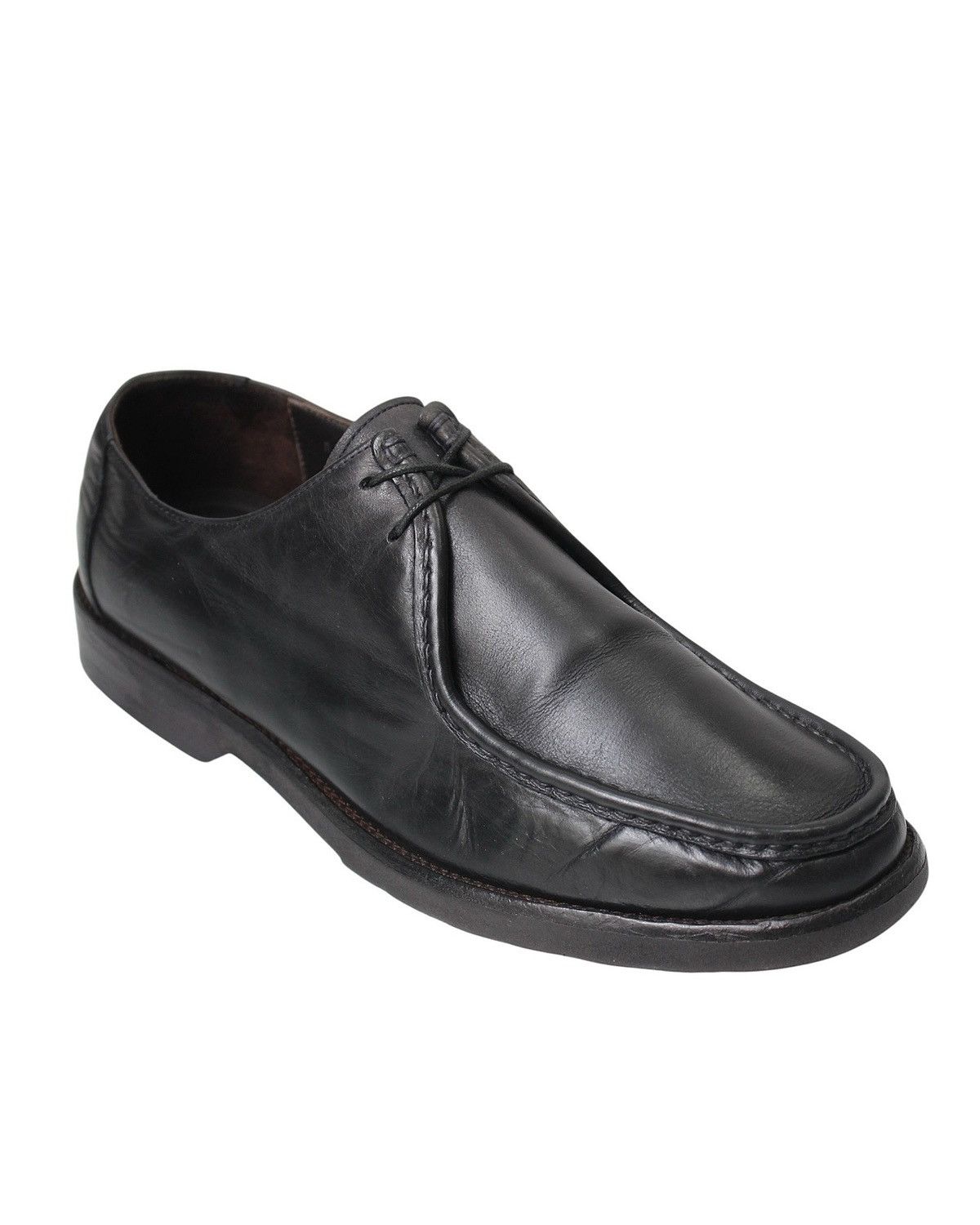 Japanese Brand 2000S TANDY BLACK LEATHER MOC TOE DERBY Size US 8 / EU 41 - 8 Thumbnail