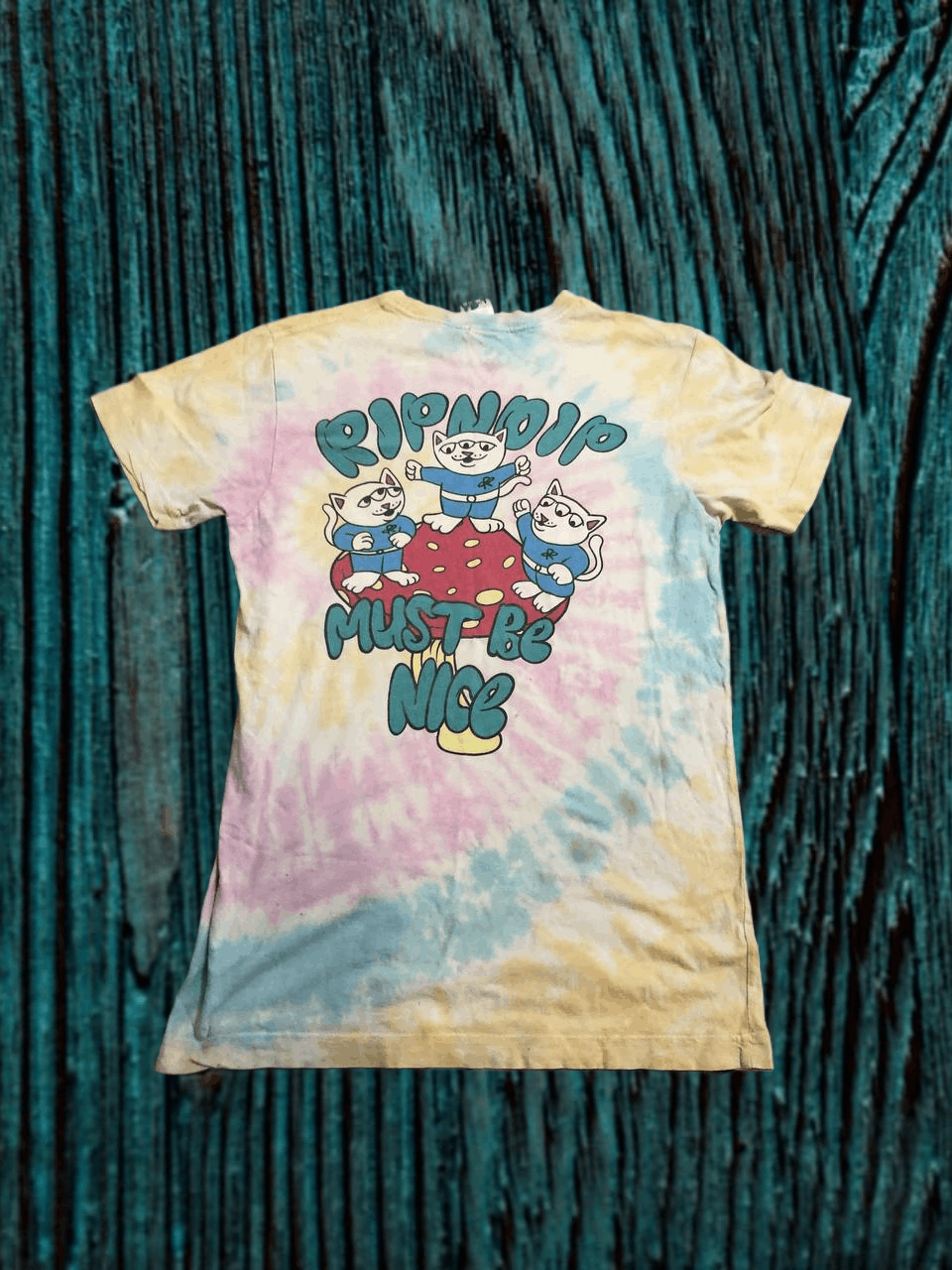 RIPNDIP RIP N DIP ALIEN NERM TEE GOLD RAINBOW WASH Size US S / EU 44-46 / 1 - 1 Thumbnail