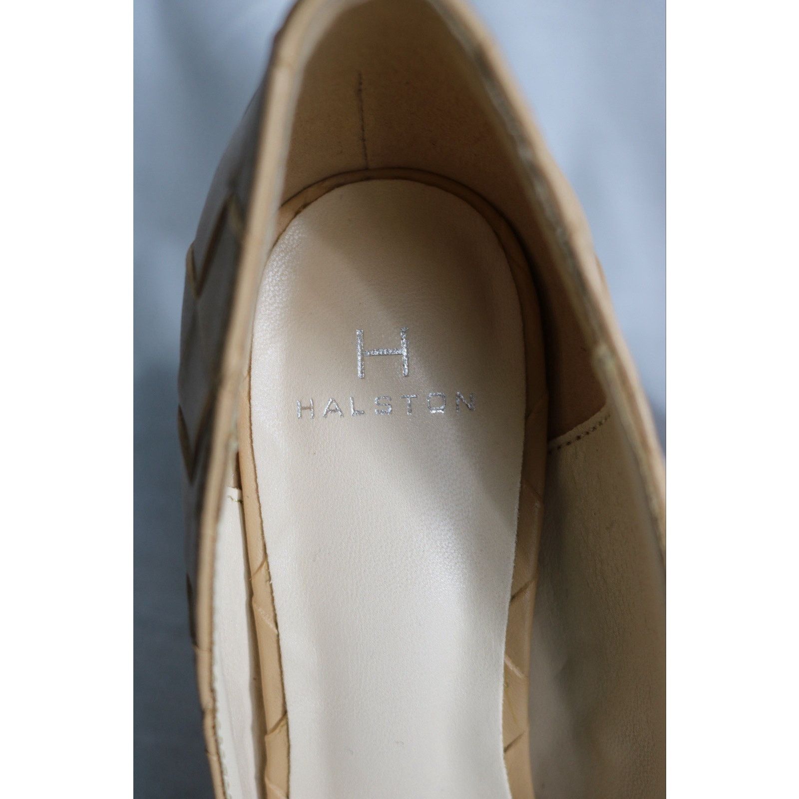 Halston Halston Gayle US 6 Woven Leather Pumps Heels Women’s Size US 6 / IT 36 - 5 Thumbnail