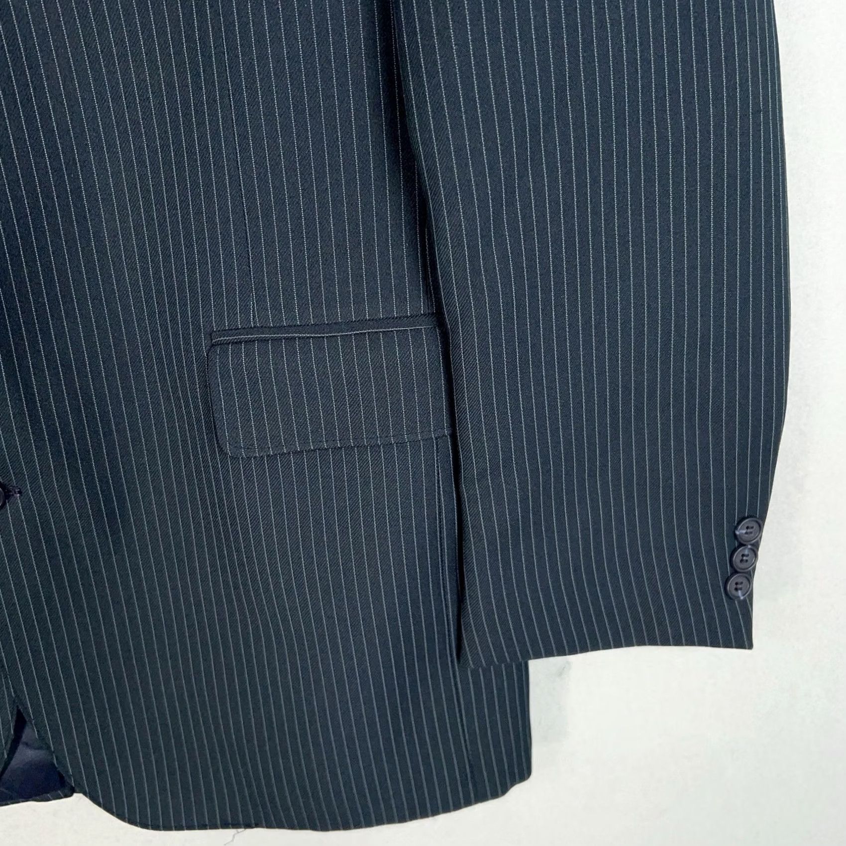 Levi's VINTAGE Levi's Blazer Mens 44R Pinstripe Action Suit Sta Prest Jacket 80s Size 44R - 3 Thumbnail