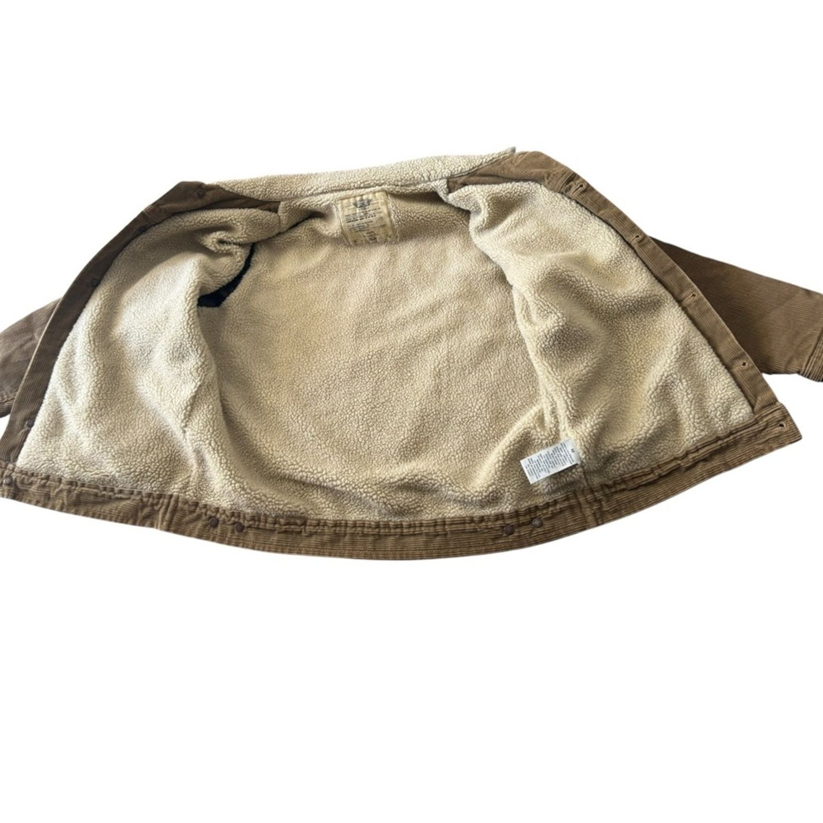 Old Navy Y2K Old Navy Trucker Corduroy Jacket w/ Cream Sherpa Collar Size M / US 6-8 / IT 42-44 - 2 Thumbnail