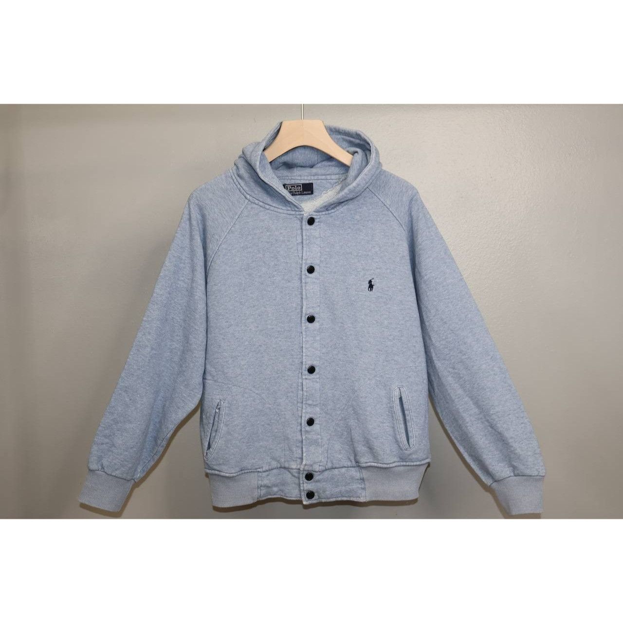 Polo Ralph Lauren Vintage Polo Ralph Lauren Hoodie Jacket Snap Button Size US XL / EU 56 / 4 - 1 Thumbnail