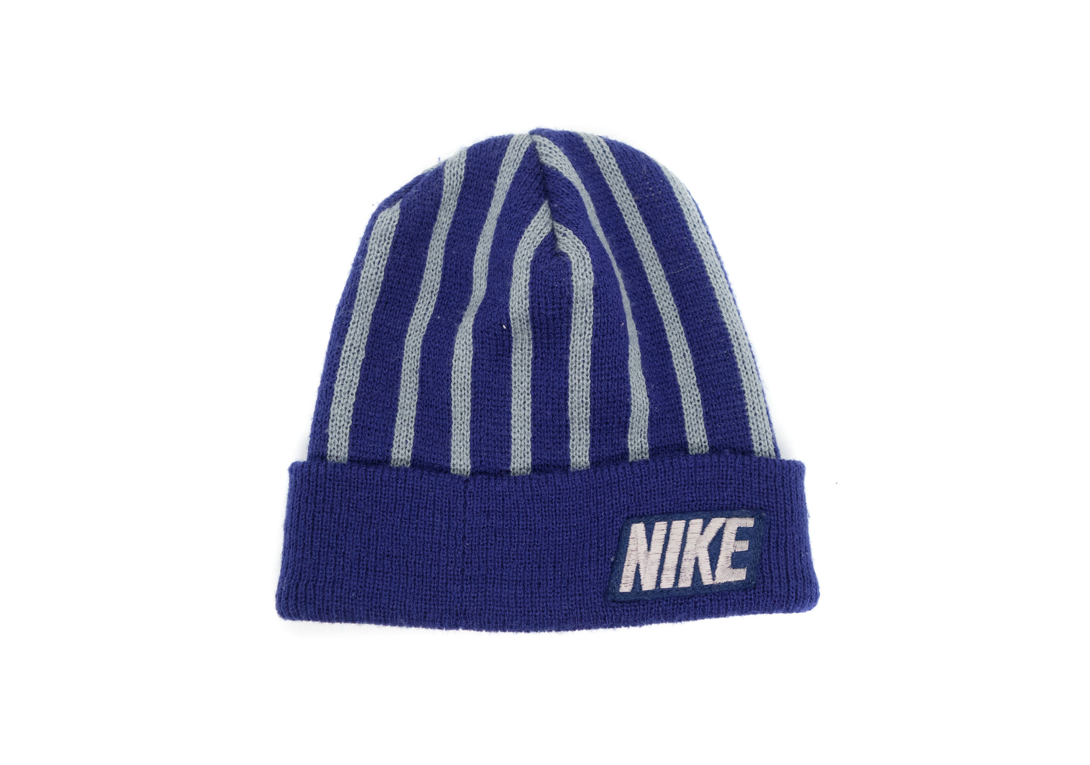 Nike 90s Nike Patch Logo Striped Hat Vintage Size ONE SIZE - 1 Thumbnail