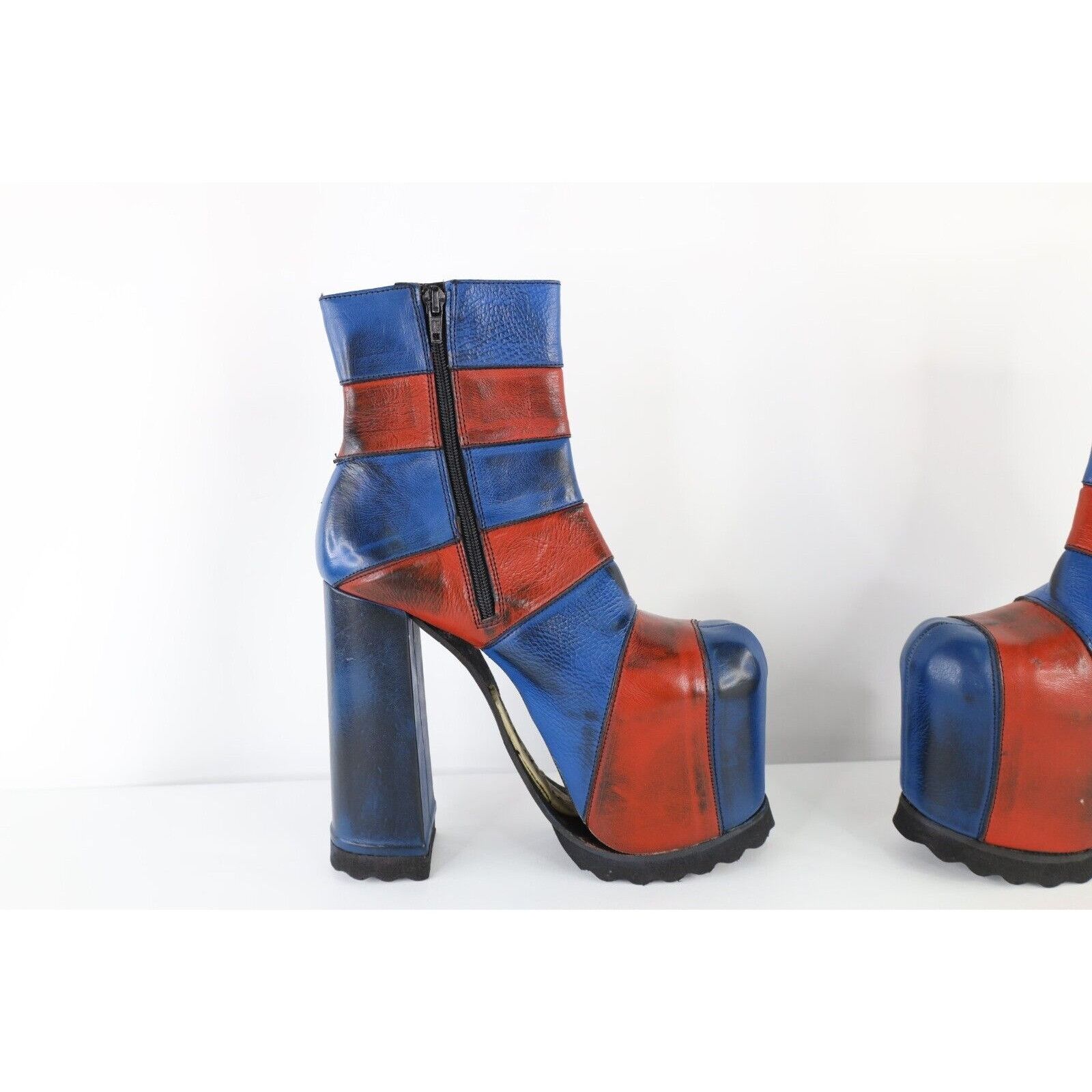 Vintage Vintage 90s Luichiny Leather Heel Platform Boots AS IS Size US 8 / IT 38 - 7 Thumbnail