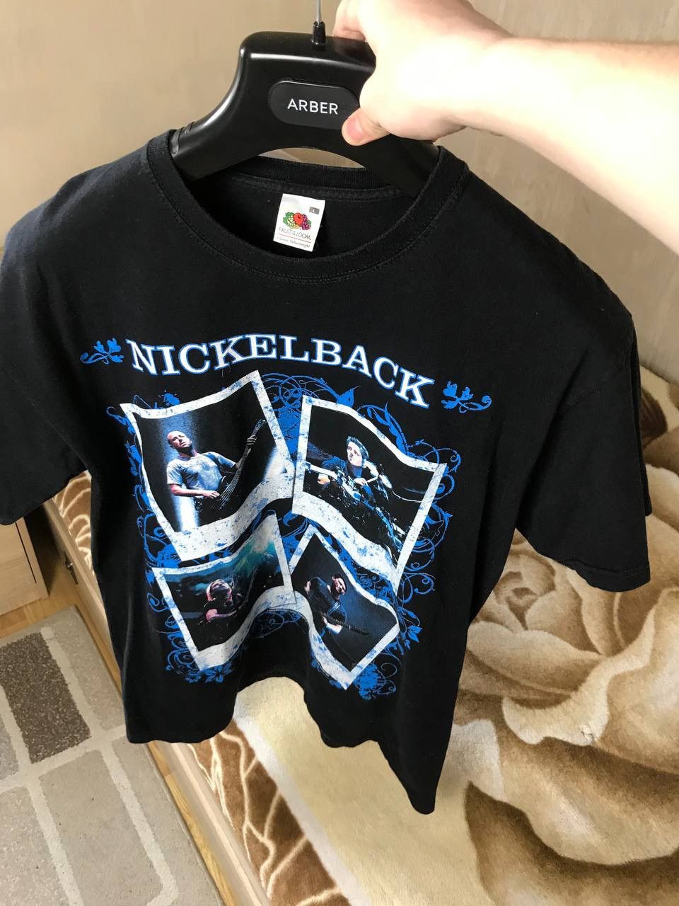 Band Tees 🔥 2008 Vintage Nickelback Europe Tour Band Tee Shirt Rare Size US L / EU 52-54 / 3 - 7 Thumbnail