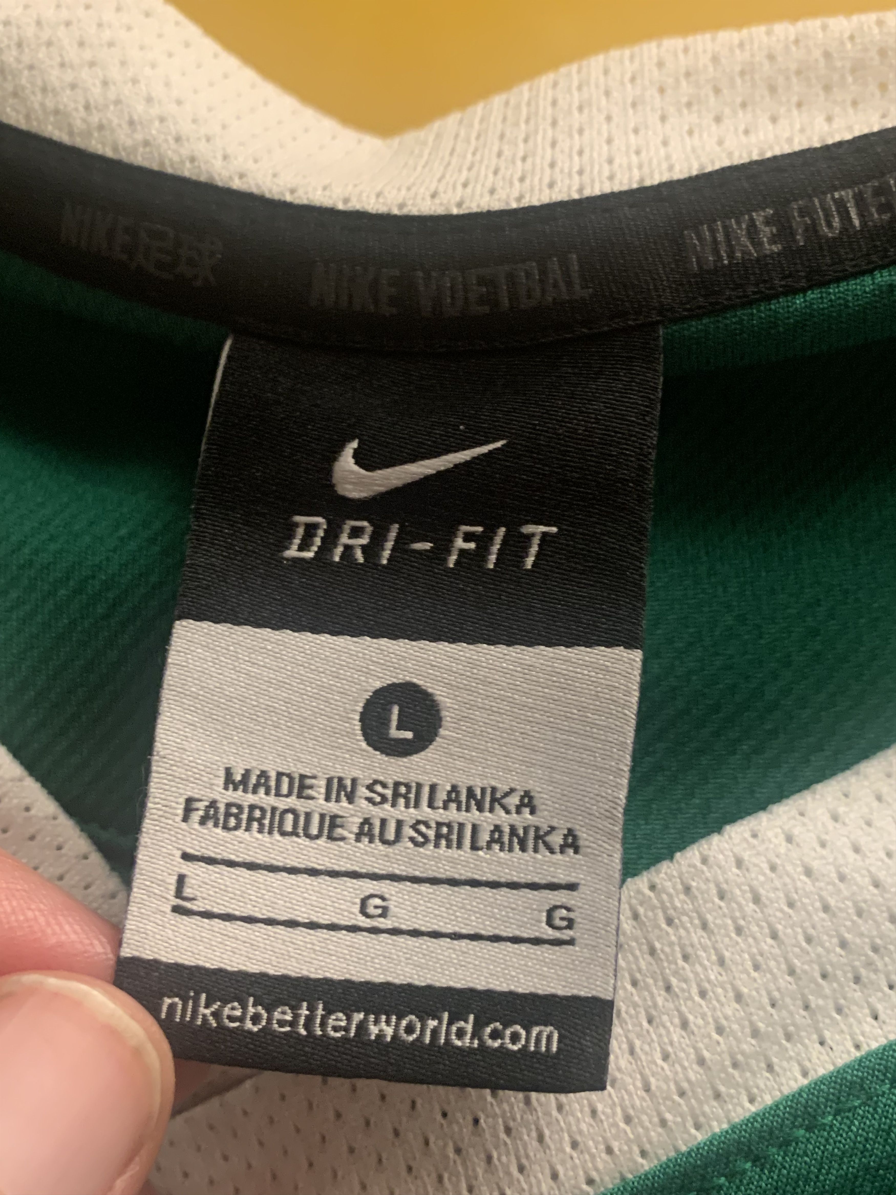 Nike *RARE* Vintage Nike Dri-Fit #19 Soccer Jersey - Size Large Size US L / EU 52-54 / 3 - 7 Thumbnail