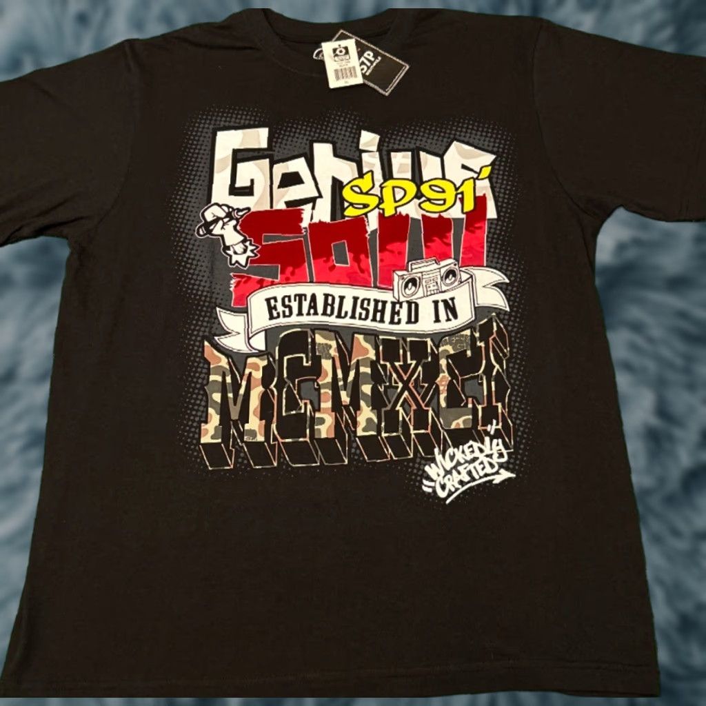 Southpole VINTAGE Southpole T-Shirt Mens XL Black Logo Hip Hop 90s Grunge Skater Y2K NWT HVG Size US XL / EU 56 / 4 - 1 Thumbnail