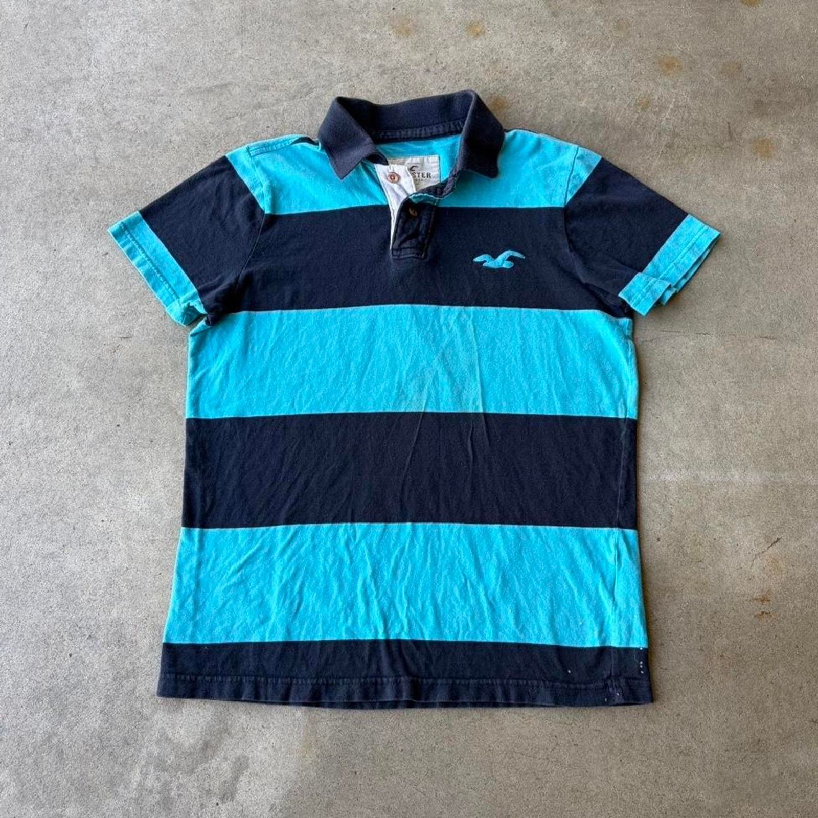 Hollister 2000s hollister striped surf polo Size US L / EU 52-54 / 3 - 1 Thumbnail