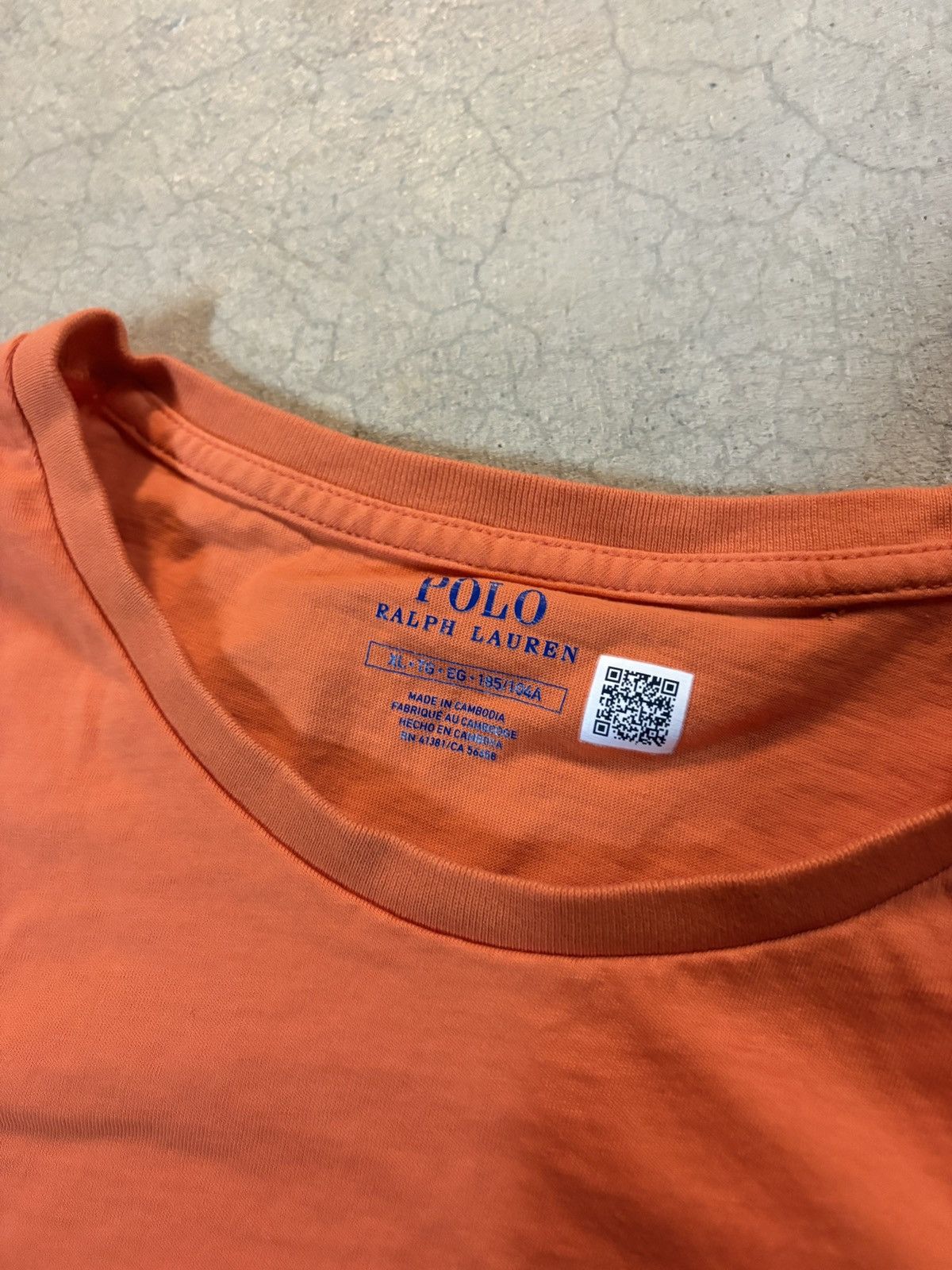 Polo Ralph Lauren Polo Ralph Lauren Orange Tee T-shirt Embroidered Pony XL Size US XL / EU 56 / 4 - 4 Thumbnail