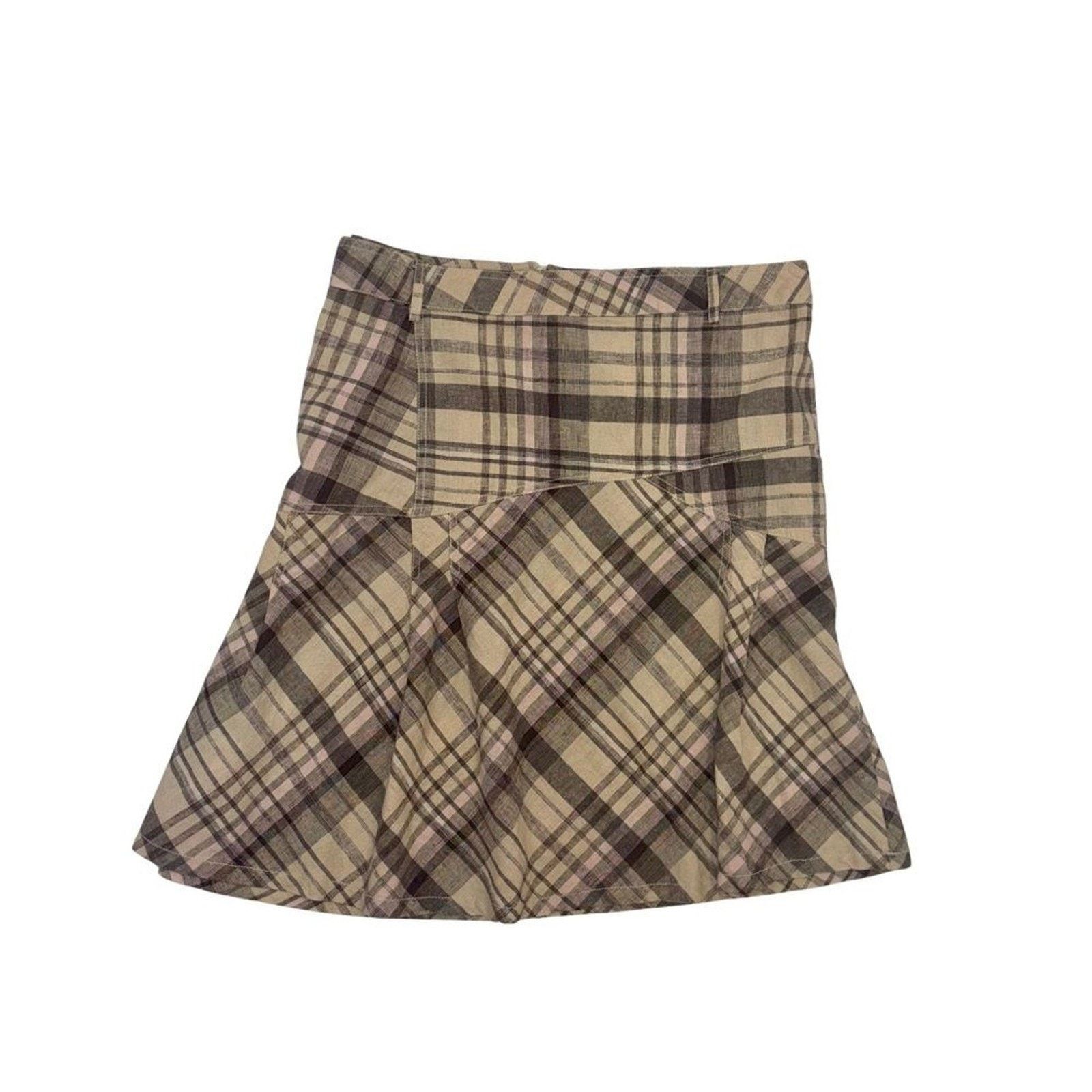 & Other Stories Sherry Taylor Plaid Mini Skirt Plus Size 1X Preppy Size 36" / US 14 / IT 50 - 3 Thumbnail