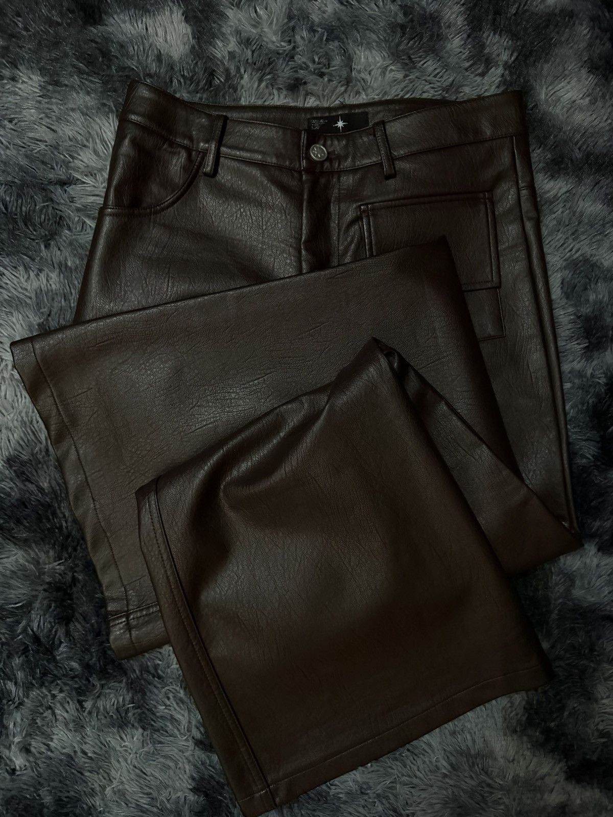 Ranger Cartel Ranger Cartel Brown Leather Pants Size US 32 / EU 48 - 3 Thumbnail