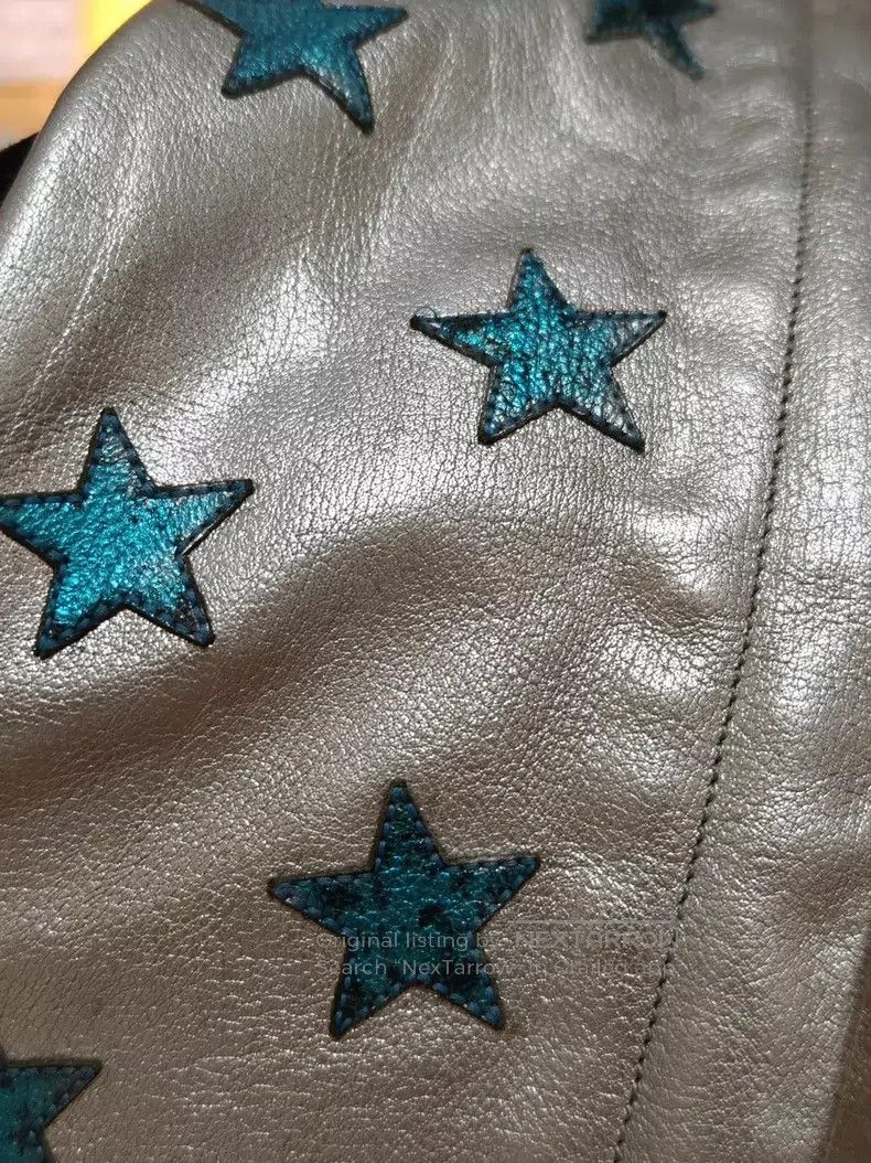 Saint Laurent Paris Saint Laurent Paris Blue Star Leather Backpack Size ONE SIZE - 8 Thumbnail