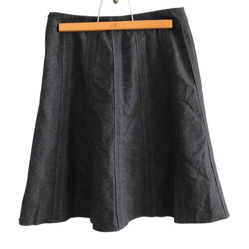 Merona Merona Grey Wool Blend Skirt Size 4 30 Waist Size 30" / US 8 / IT 44 - 2 Thumbnail