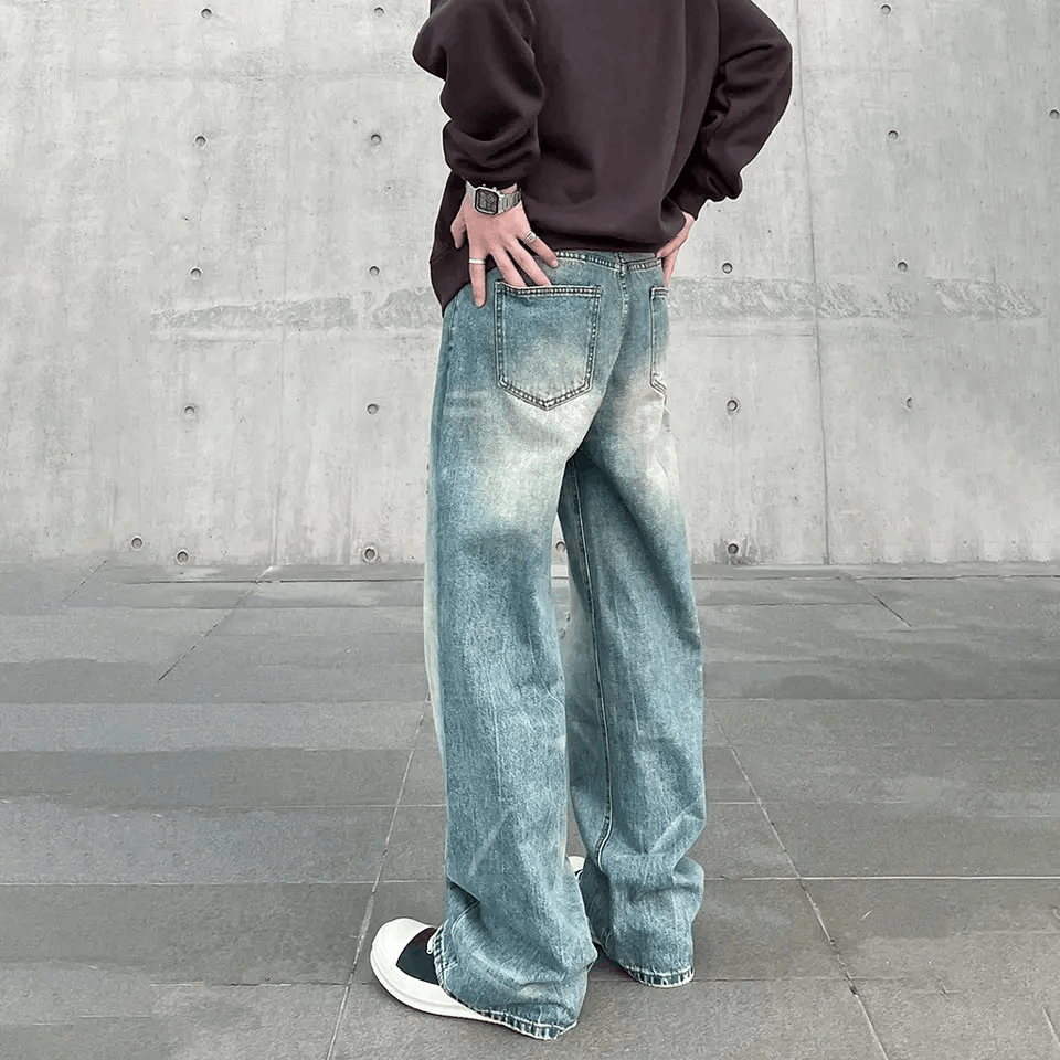 Japanese Brand × Vintage Vintage Distressed Baggy Blue Jeans Size US 28 / EU 44 - 3 Thumbnail