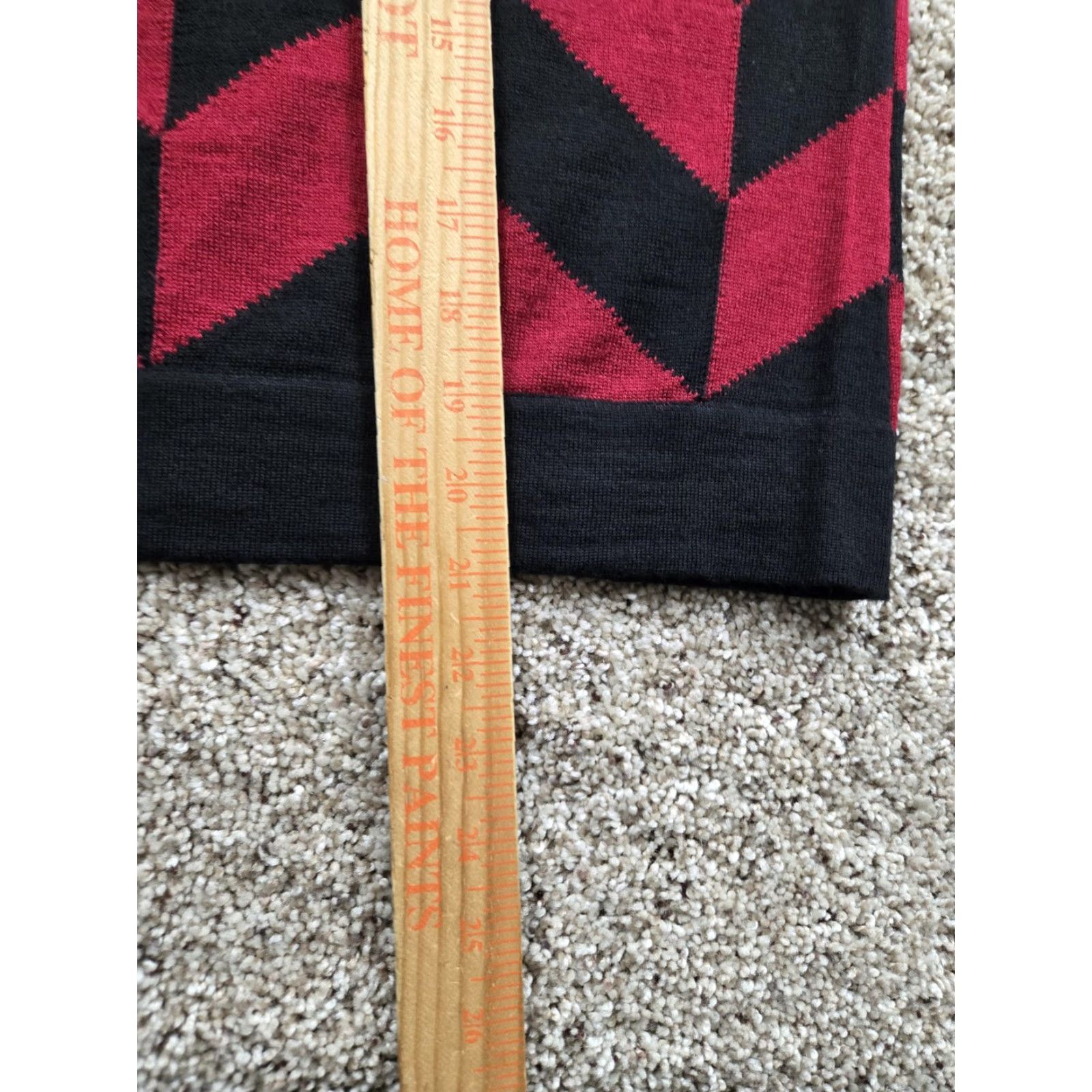 Talbots Talbots Sweater Vest Womens Small Red Black Chevron Merino Wool Made Italy Size S / US 4 / IT 40 - 7 Thumbnail