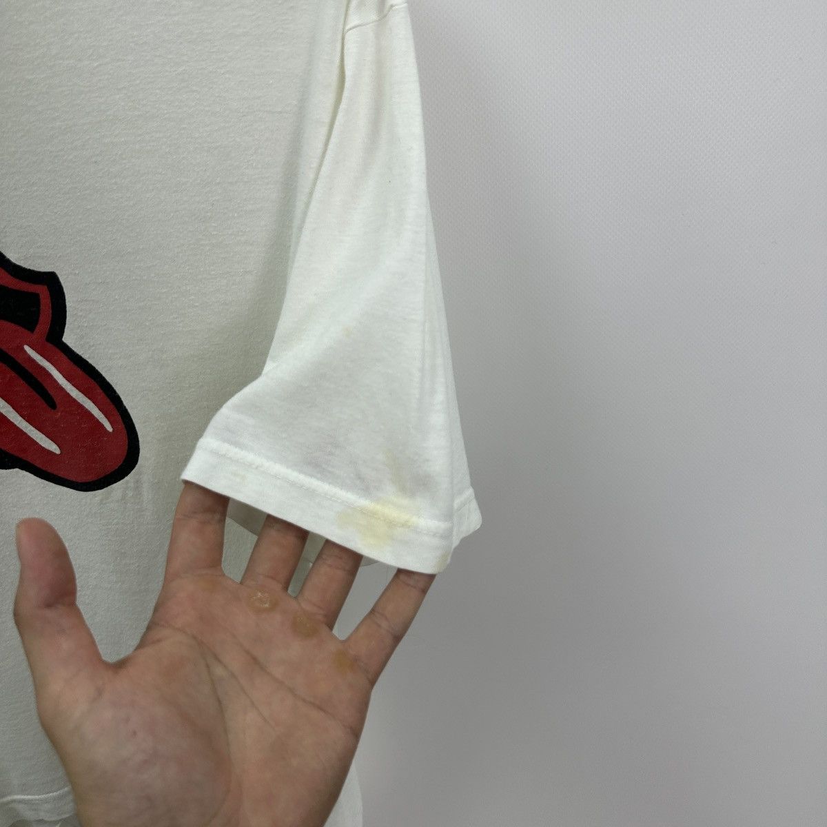 Vintage Vintage 90s Rolling Stones Rock band tee y2k promo white Size US M / EU 48-50 / 2 - 6 Thumbnail