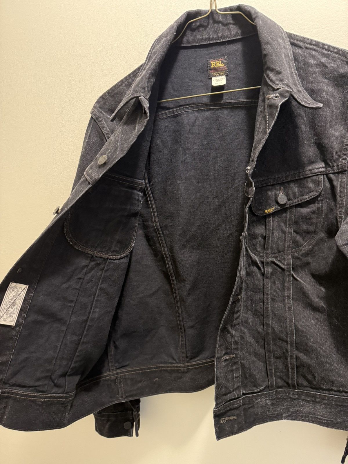 RRL Ralph Lauren RRL Black Denim Jacket Size US L / EU 52-54 / 3 - 8 Thumbnail