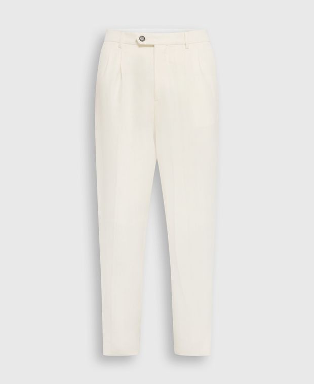 Brunello Cucinelli Linen-blend trousers Size US 42 / EU 58 - 1 Thumbnail