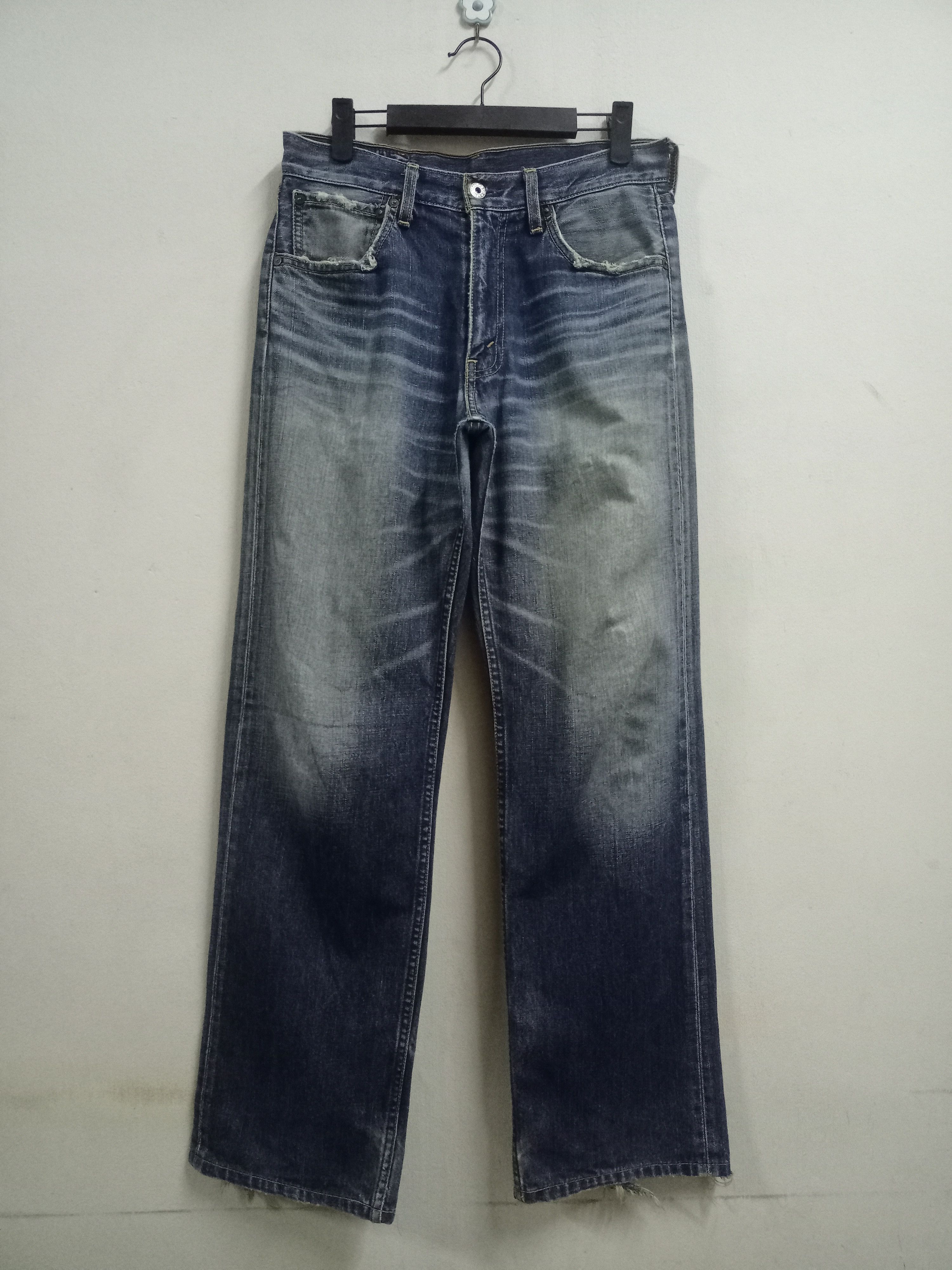 Levi's × Levi's Vintage Clothing Vintage 90s Levis 503 Sanforized Distressed Baggy Jeans Size US 30 / EU 46 - 1 Thumbnail