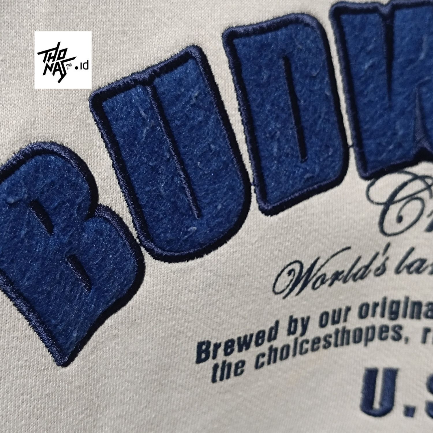 Budweiser Vintage Budweiser Patch embroidery Crewneck Size US M / EU 48-50 / 2 - 10 Thumbnail