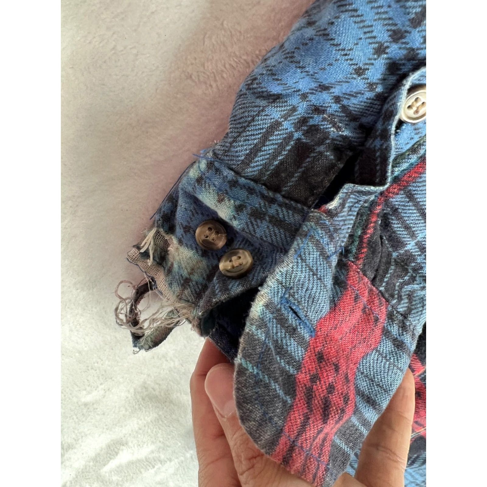 Vintage VINTAGE Saugatuck Dry Goods Jacket Mens Large Blue Plaid Quilted Flannel Lined Size US L / EU 52-54 / 3 - 3 Thumbnail