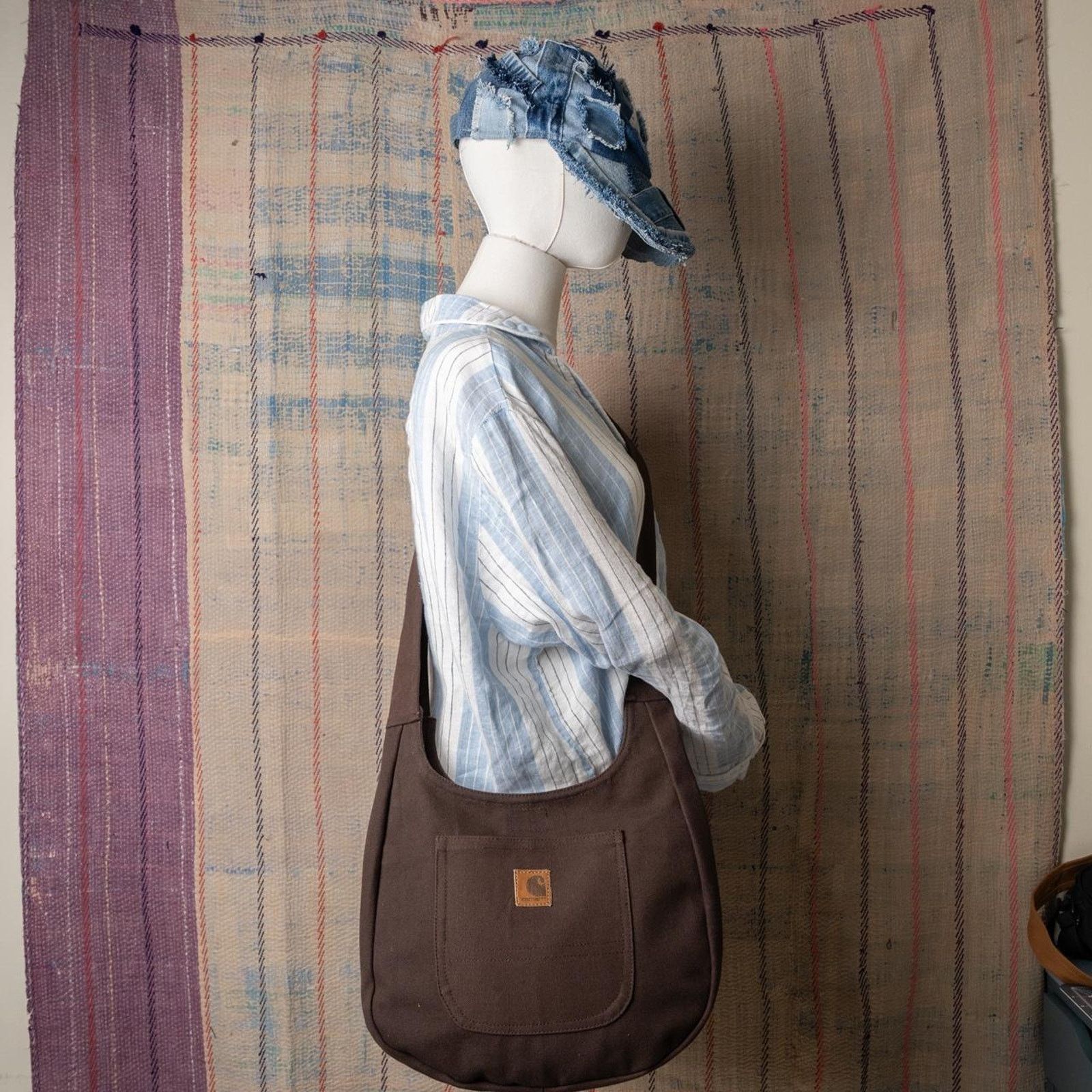 Carhartt Upcycled handmade carhartt sling bag Size ONE SIZE - 2 Thumbnail