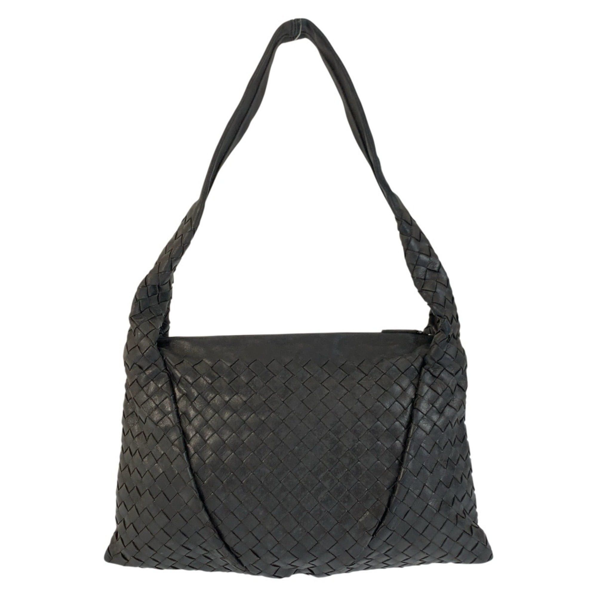 Bottega Veneta BOTTEGA VENETA Intrecciato Black Leather Shoulder Bag for Women, 9G00027486G917 Size ONE SIZE - 1 Thumbnail