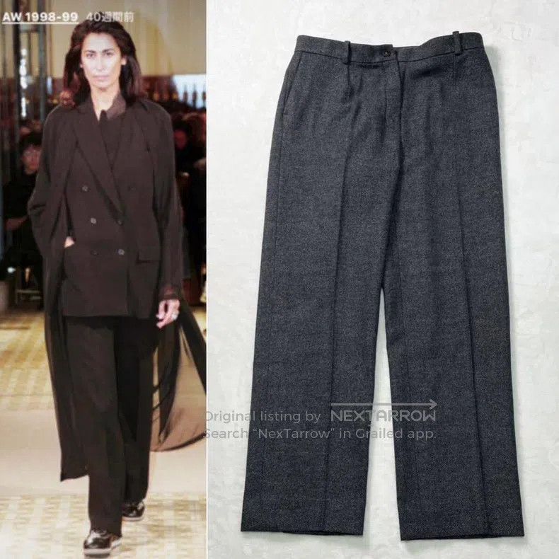 Hermes Hermes Margiela Period Tweed Wide Casual Pants Size 27" / US 4 / IT 40 - 1 Thumbnail