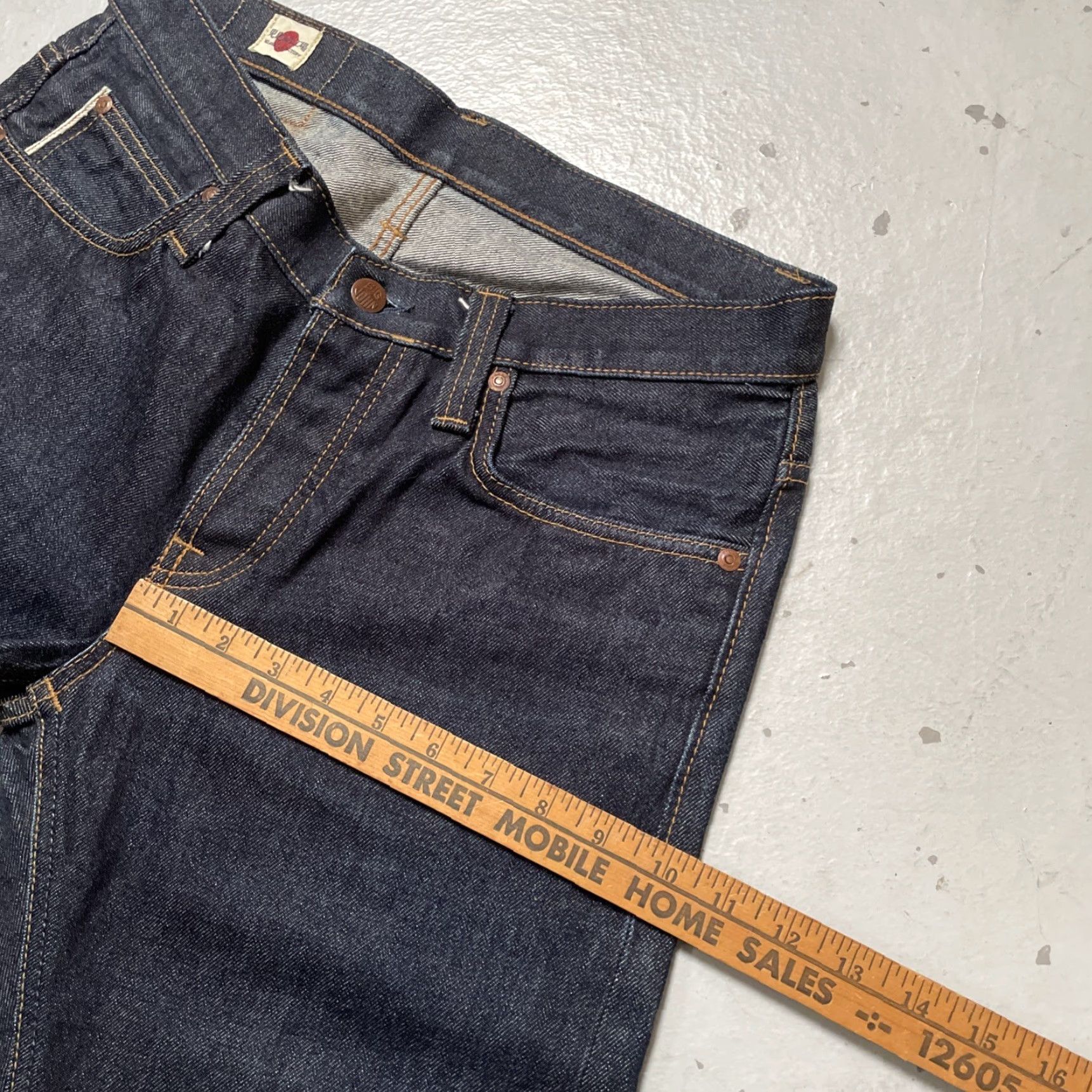 Big John Big John M106D Selvedge Dark Blue Denim Jeans 31x34 Unisex Adults 31 Jeans EUC Japan 90s Vintage Heritage Workwear Straight Size US 31 - 6 Thumbnail