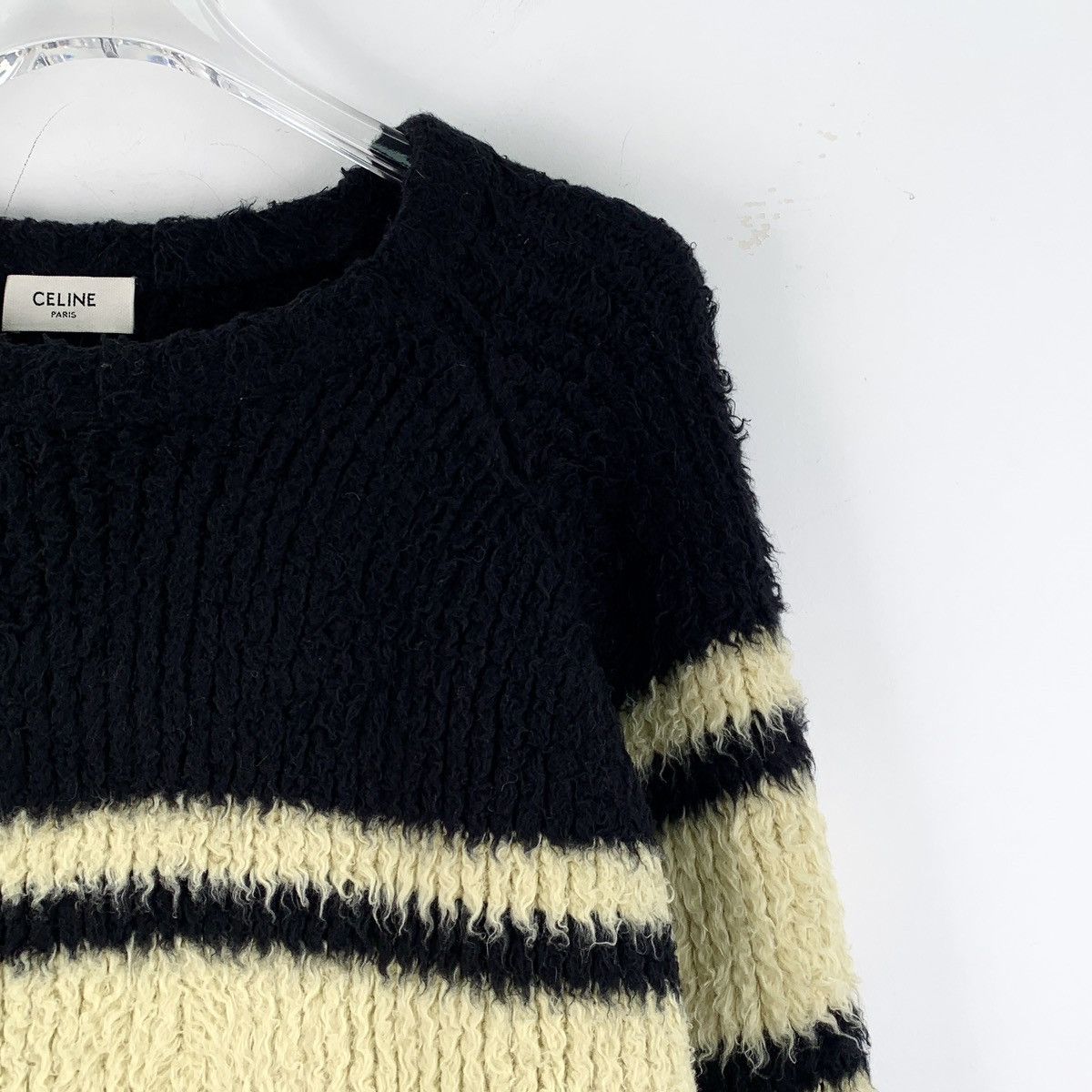 Celine Celine Color-block Striped Long Sleeve Knit Sweater K26WX Size S / US 4 / IT 40 - 3 Thumbnail