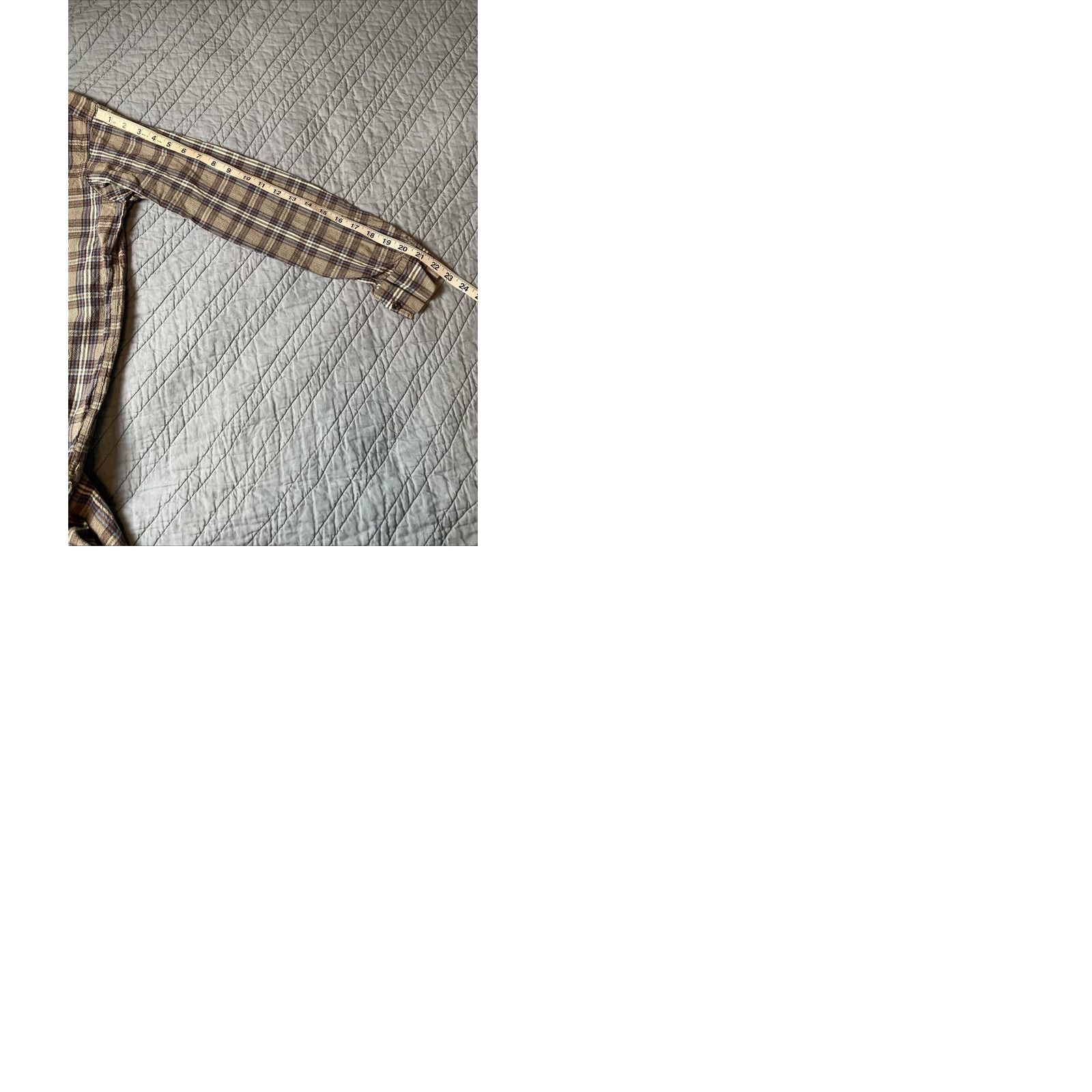 Vintage VINTAGE French 50s Plaid Woven Thick Cotton Work Pullover Peasant Shirt ELTVA Sz 38 Mens Size US M / EU 48-50 / 2 - 9 Thumbnail