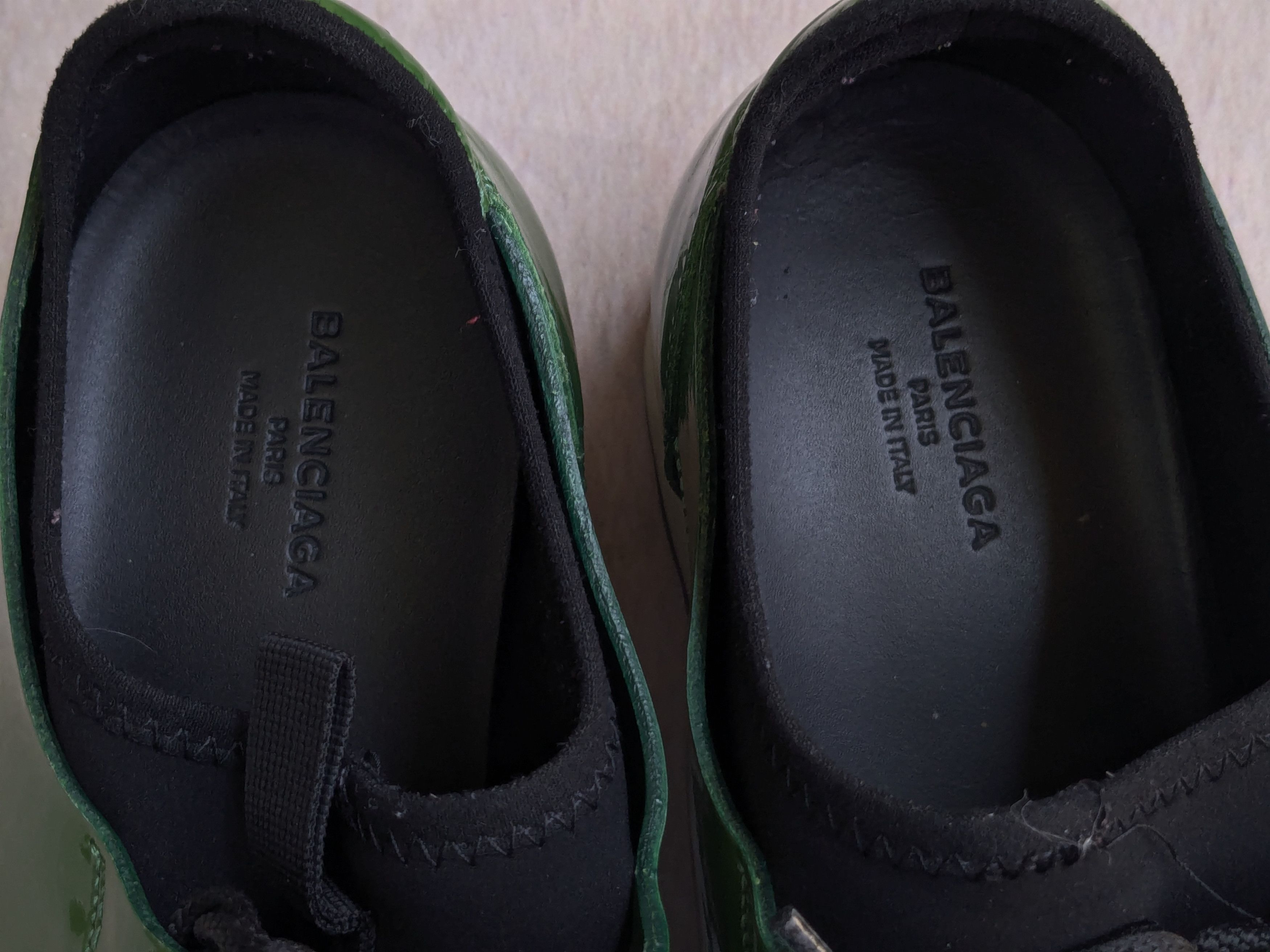 Balenciaga Balenciaga Race Runner Green Black 10 43 Leather Low Tops Size US 10 / EU 43 - 7 Thumbnail