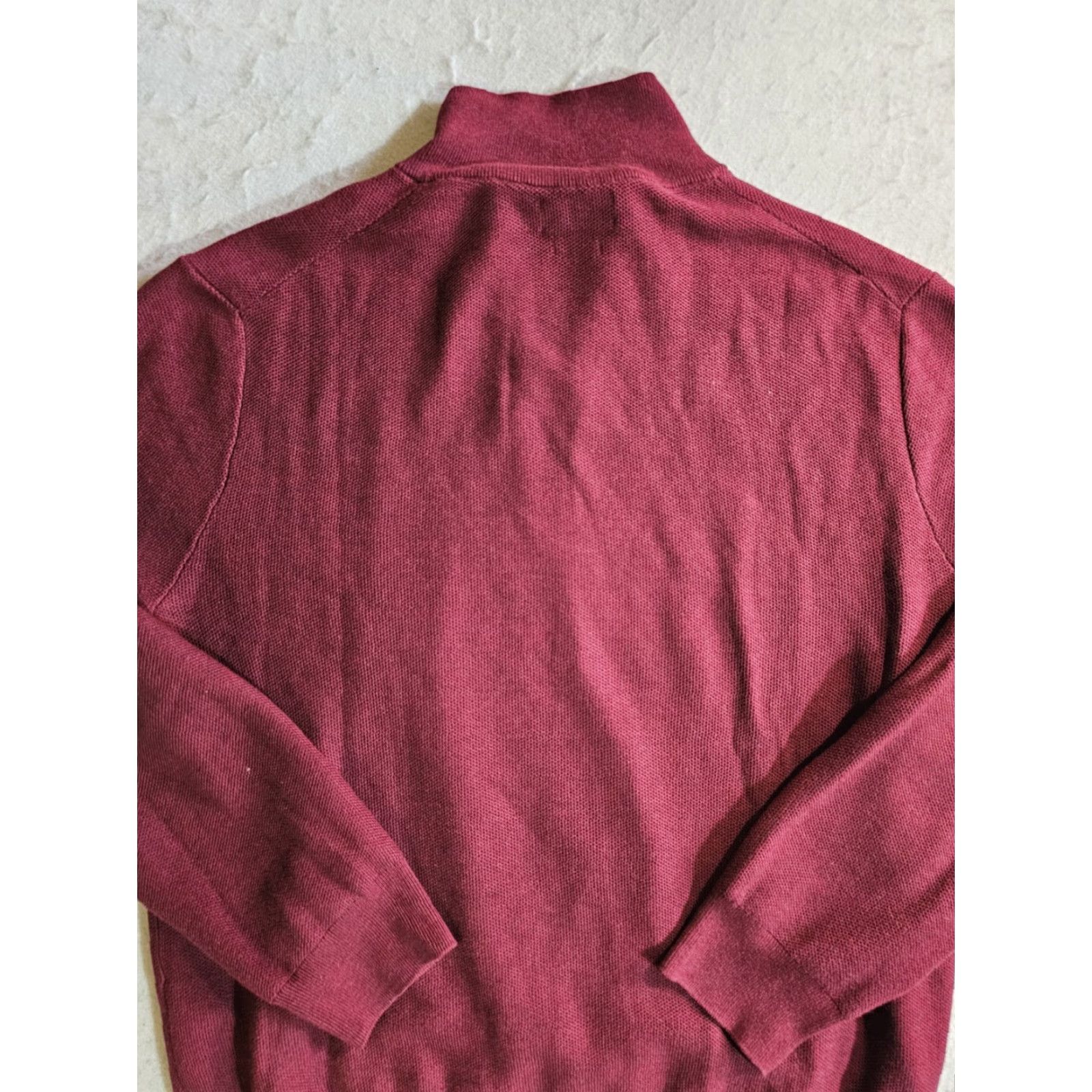 Polo Ralph Lauren Polo Ralph Lauren Classic Prima Cotton 1/4 Zip Pullover Jumper Mens XL Red Shirt/Sweatshirt (1/4 Zip, Logo) Size US XL / EU 56 / 4 - 7 Thumbnail