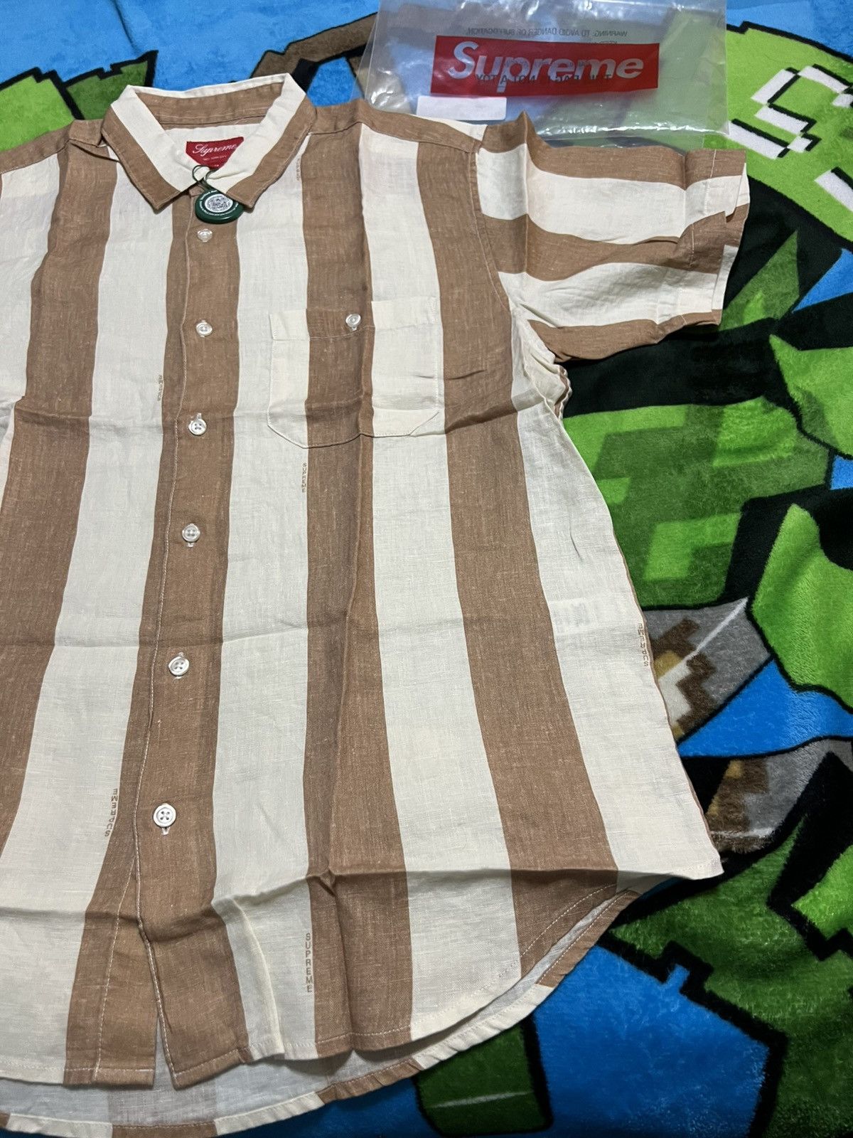 Supreme 🔥SS18 Supreme Men’s Medium Brown S/S button up BRAND NEW🔥 Size US M / EU 48-50 / 2 - 2 Thumbnail