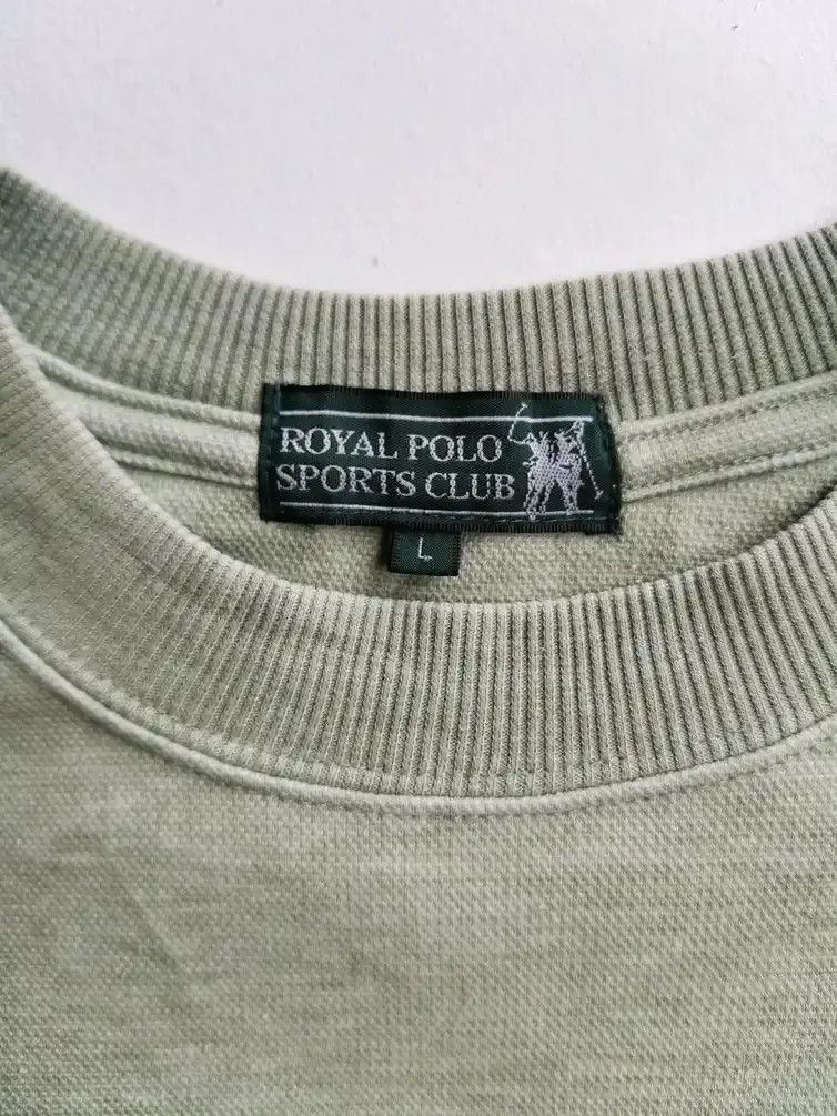 Japanese Brand Royal Polo Sports Club Embroidered Small Logo Sweatshirt Size US L / EU 52-54 / 3 - 4 Thumbnail
