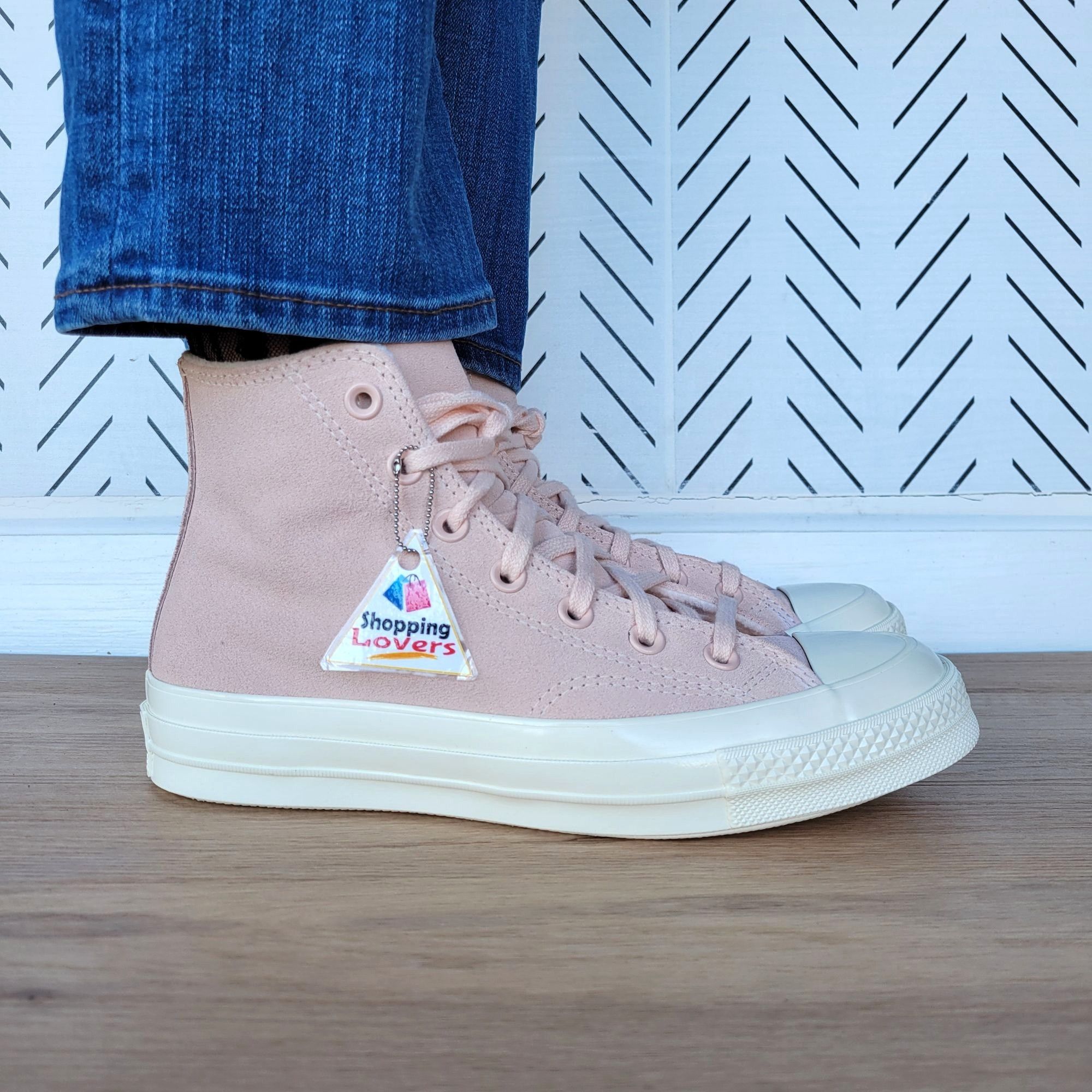 Converse ❤️Converse Chuck 70 Hi Suede Pink 6.5 Men's Shoes Fleece Lin Size US 6.5 / EU 39-40 - 9 Thumbnail