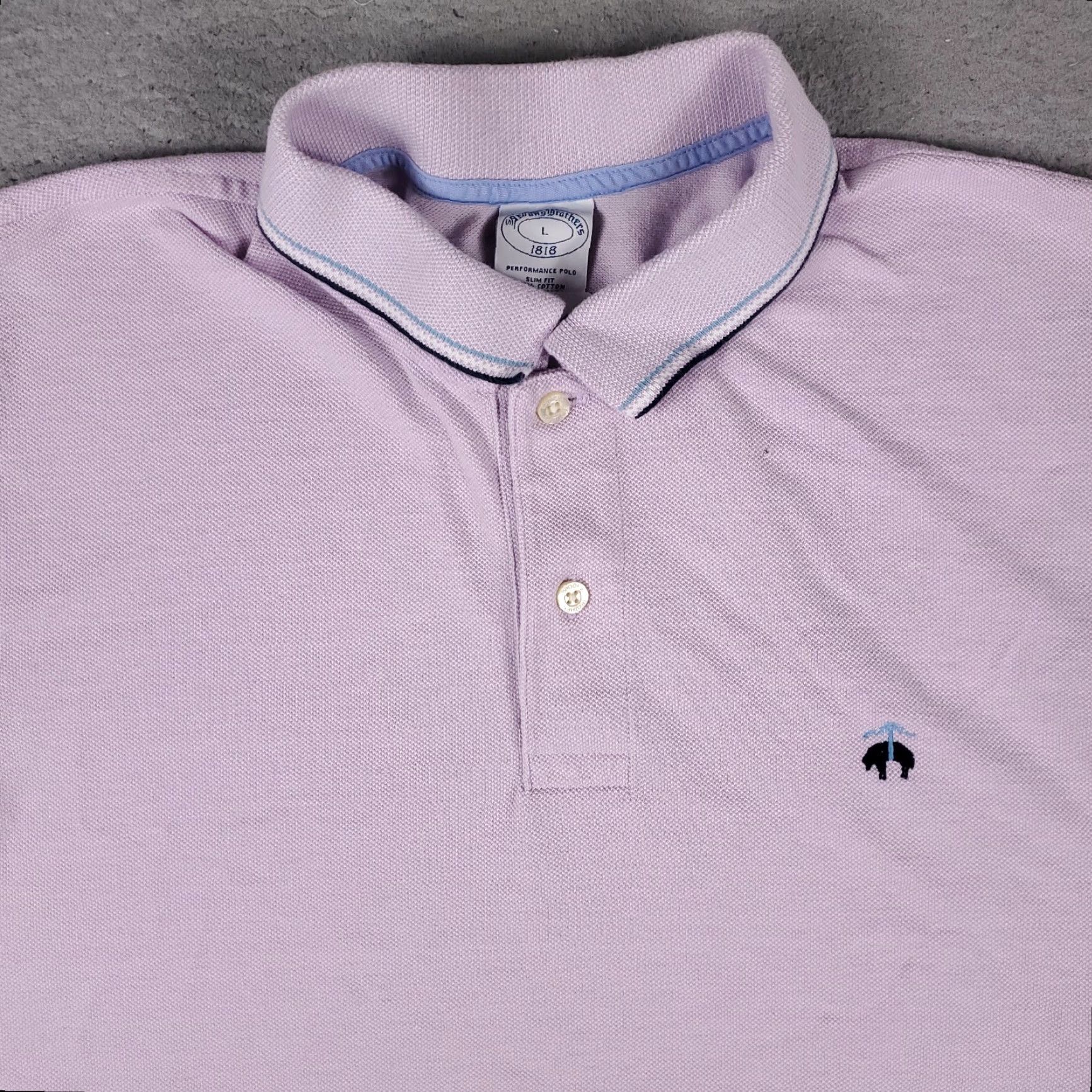 Brooks Brothers VINTAGE Brooks Brothers Polo Shirt Men Large Purple Casual 90s Red White Blue Preppy Size US L / EU 52-54 / 3 - 2 Thumbnail