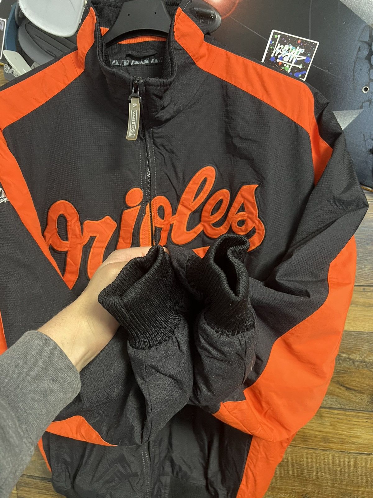 Vintage Vintage Mens Jacket Majestic MLB Baltimore Orioles Baseball Size US M / EU 48-50 / 2 - 12 Thumbnail