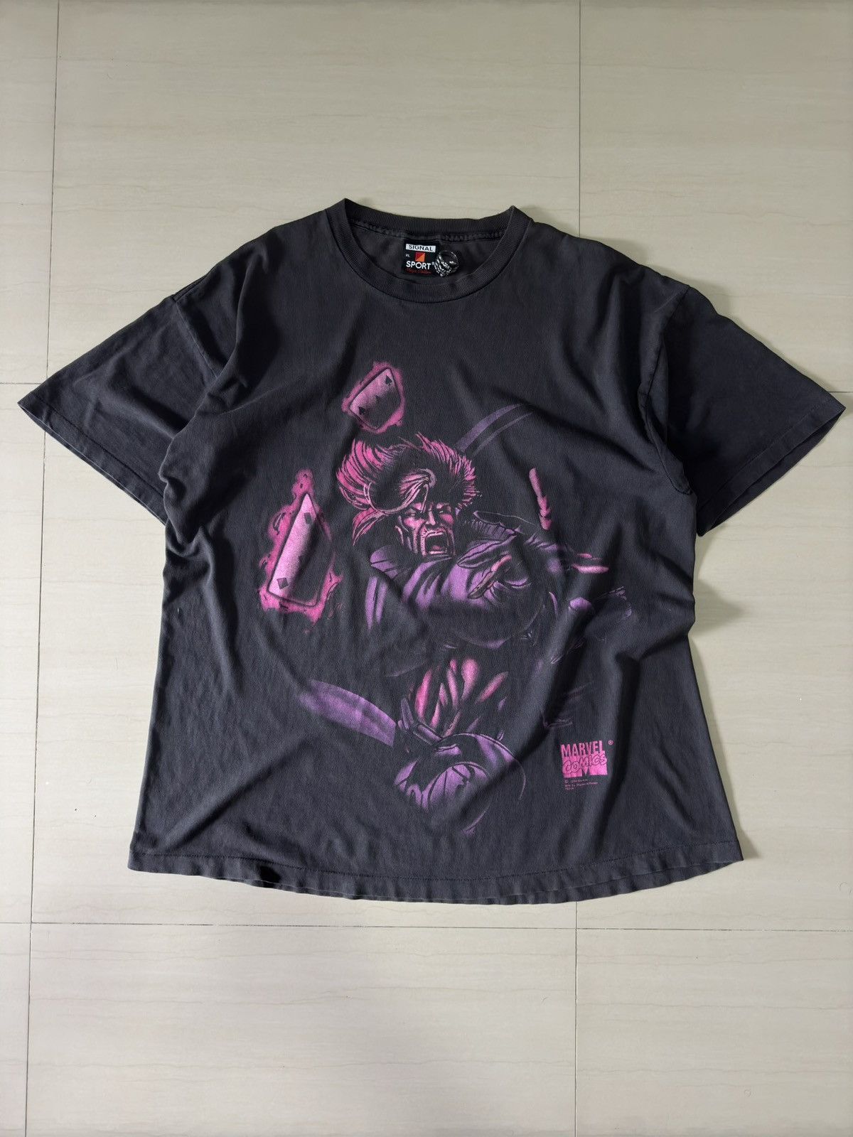 Marvel Comics 1994 Gambit X-Men Marvel American superhero 90s Signal Shirt Size US XL / EU 56 / 4 - 2 Thumbnail