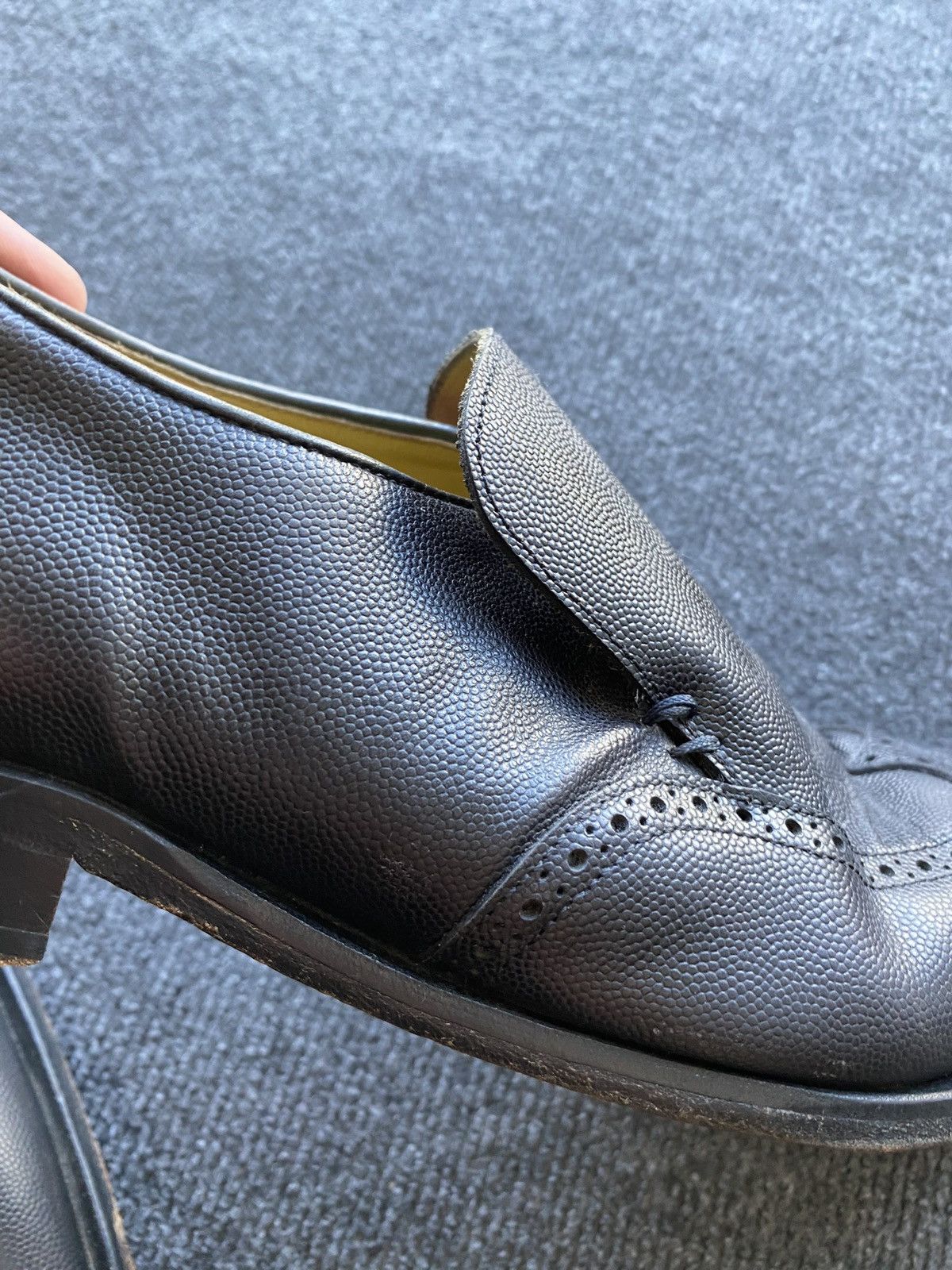 Oliver Sweeney 🔥Rare Oliver Sweeney black leather brogue slip on boots US12 Size US 12 / EU 45 - 18 Thumbnail